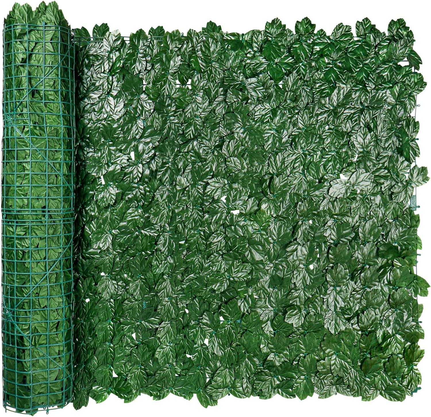 GOTGELIF® 39"x157" Ivy Privacy Fence Screen,Faux Ivy Leaf Artificial Hedges Fence,Greenery Wall Panel Decoration for Garden, Decor, Balcony, Patio, Indoor