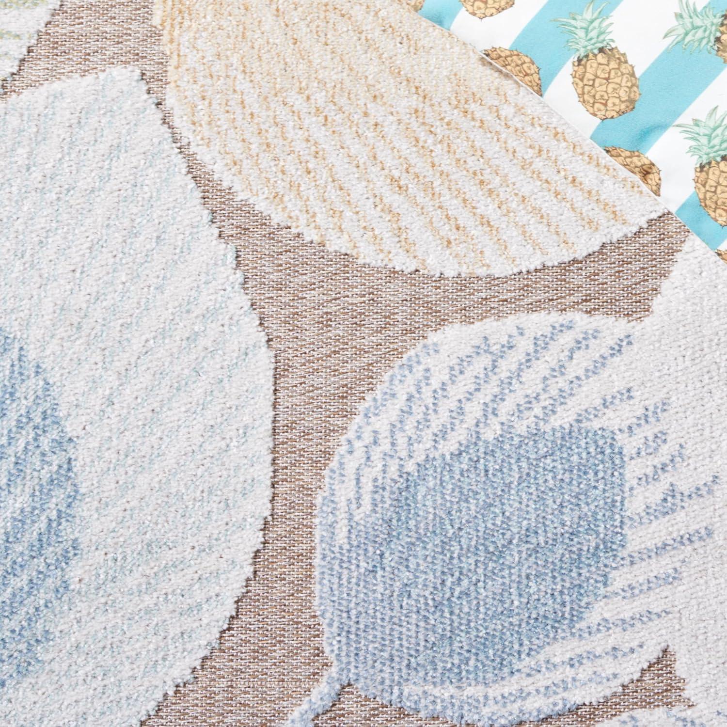 Sarasota SAR110 Power Loomed Area Rug - Beige/Grey - 8'x10' - Safavieh.