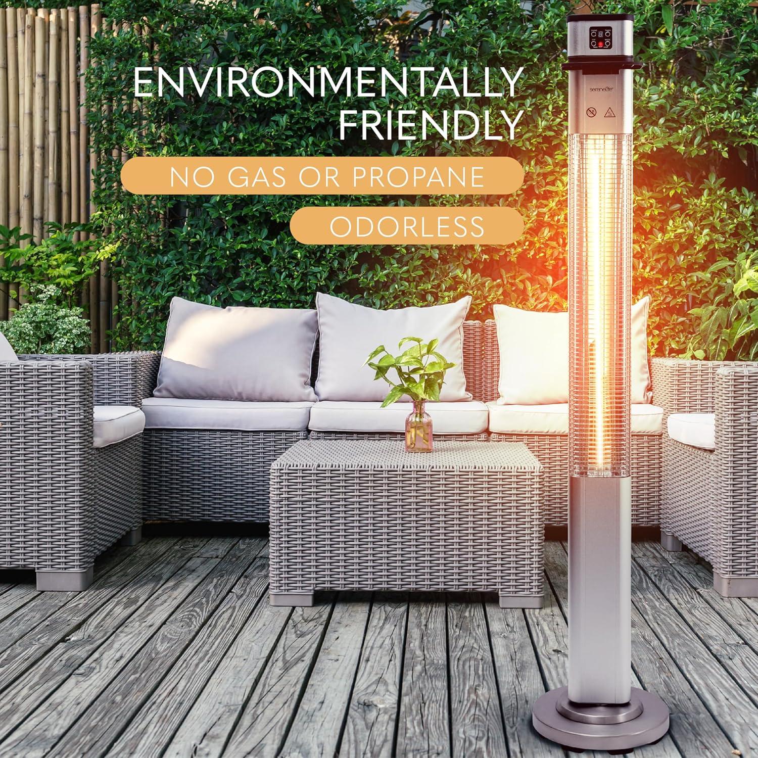 Stainless Steel Electric Standing Patio Heater