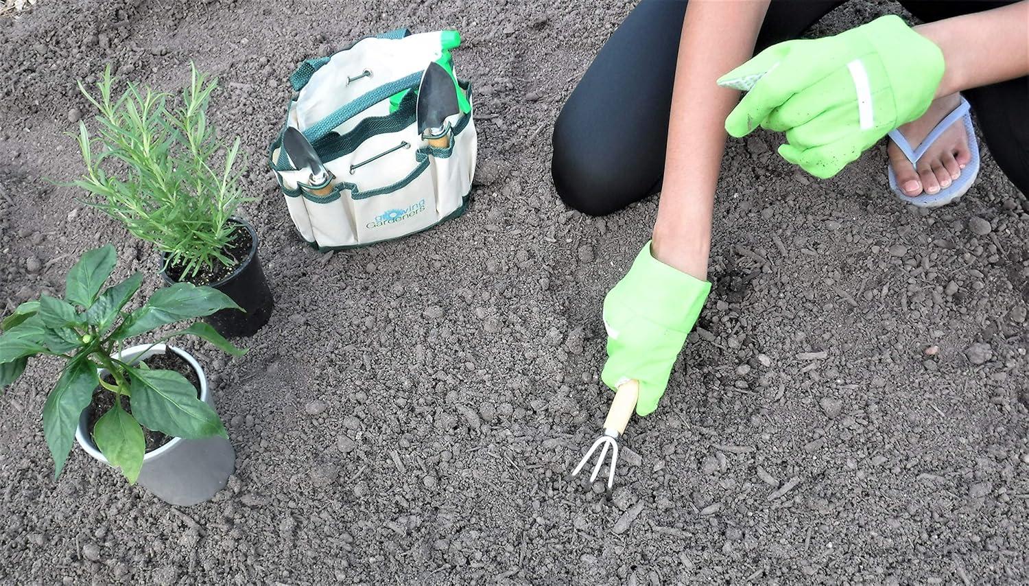 7 Piece Mini Gardening Tool Set and Carrying Bag