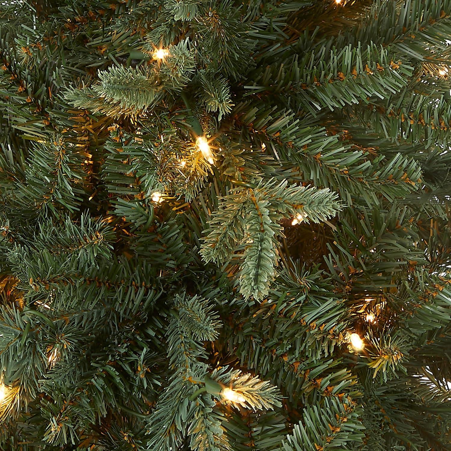 The Holiday Aisle® 3ft. Everyday Collection Potted Evergreen Tree with Clear Lights