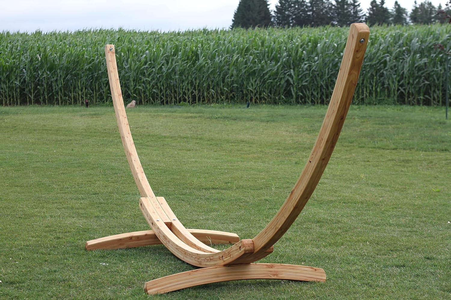 Bay Isle Home™ Vivere 15' Shirely Stable Solid Pine Arc Hammock Stand (450 lb Capacity)
