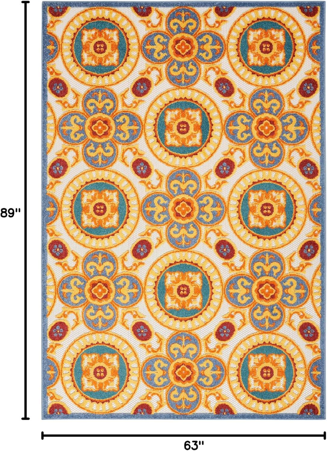 Lark Manor™ Isalia 5'3" X 7'5" Multicolor Tropical Rug