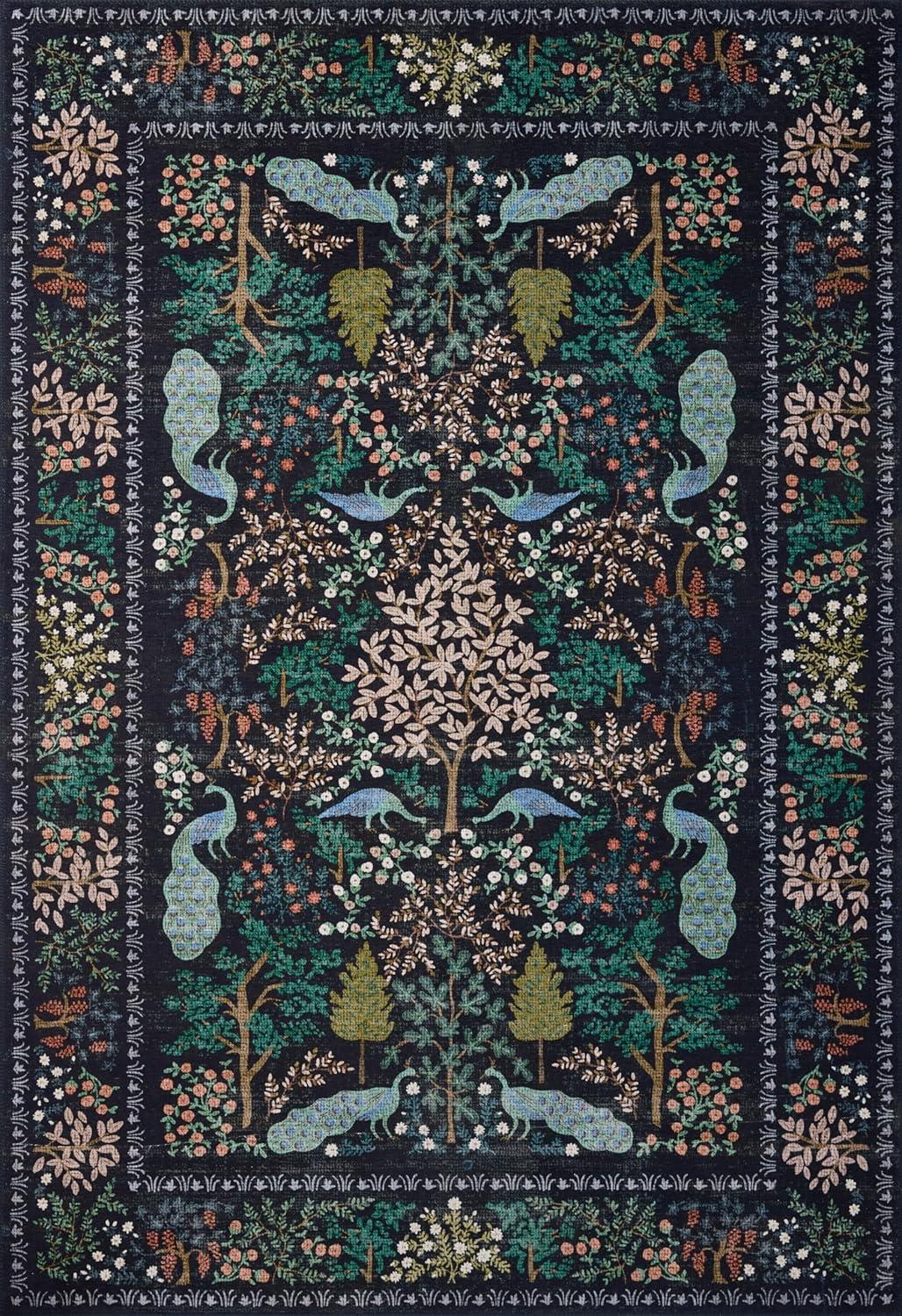Rifle Paper Co. x Loloi Canopy Charcoal Area Rug