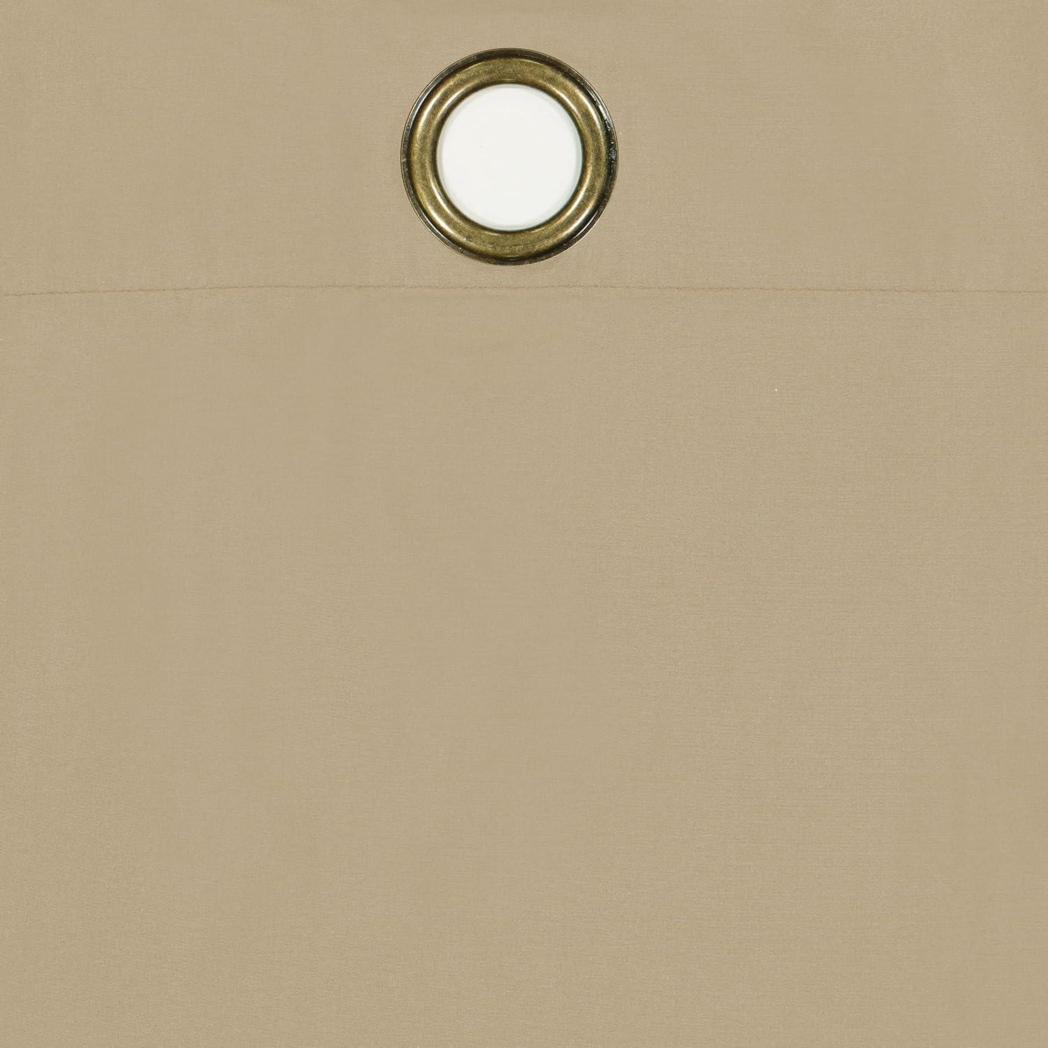 Eclipse Microfiber Blackout Grommet Curtains, Solid Thermaback Window Curtains