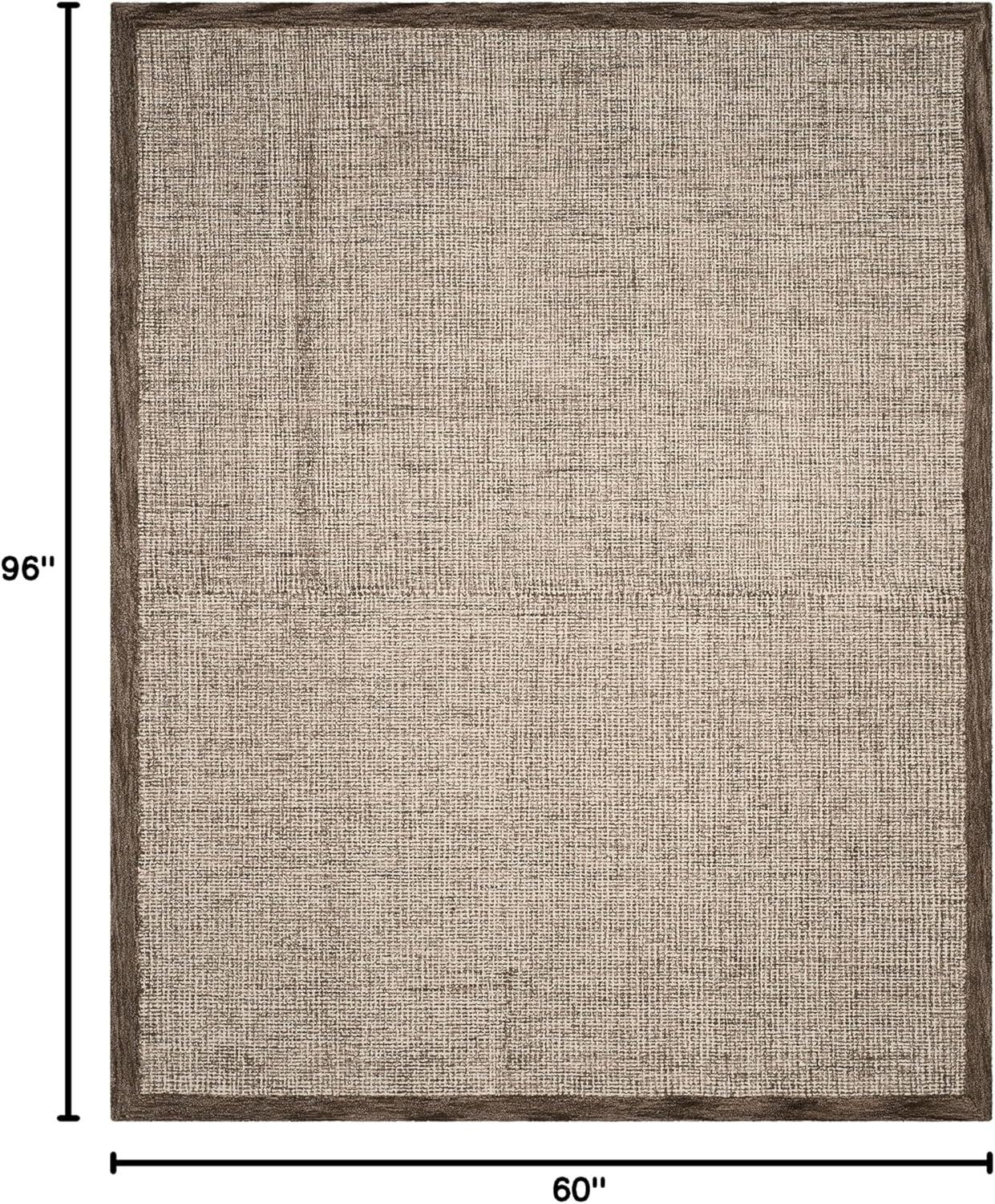 Abstract ABT220 Handmade Indoor Area Rug - Navy/Ivory - 5'x8' - Safavieh
