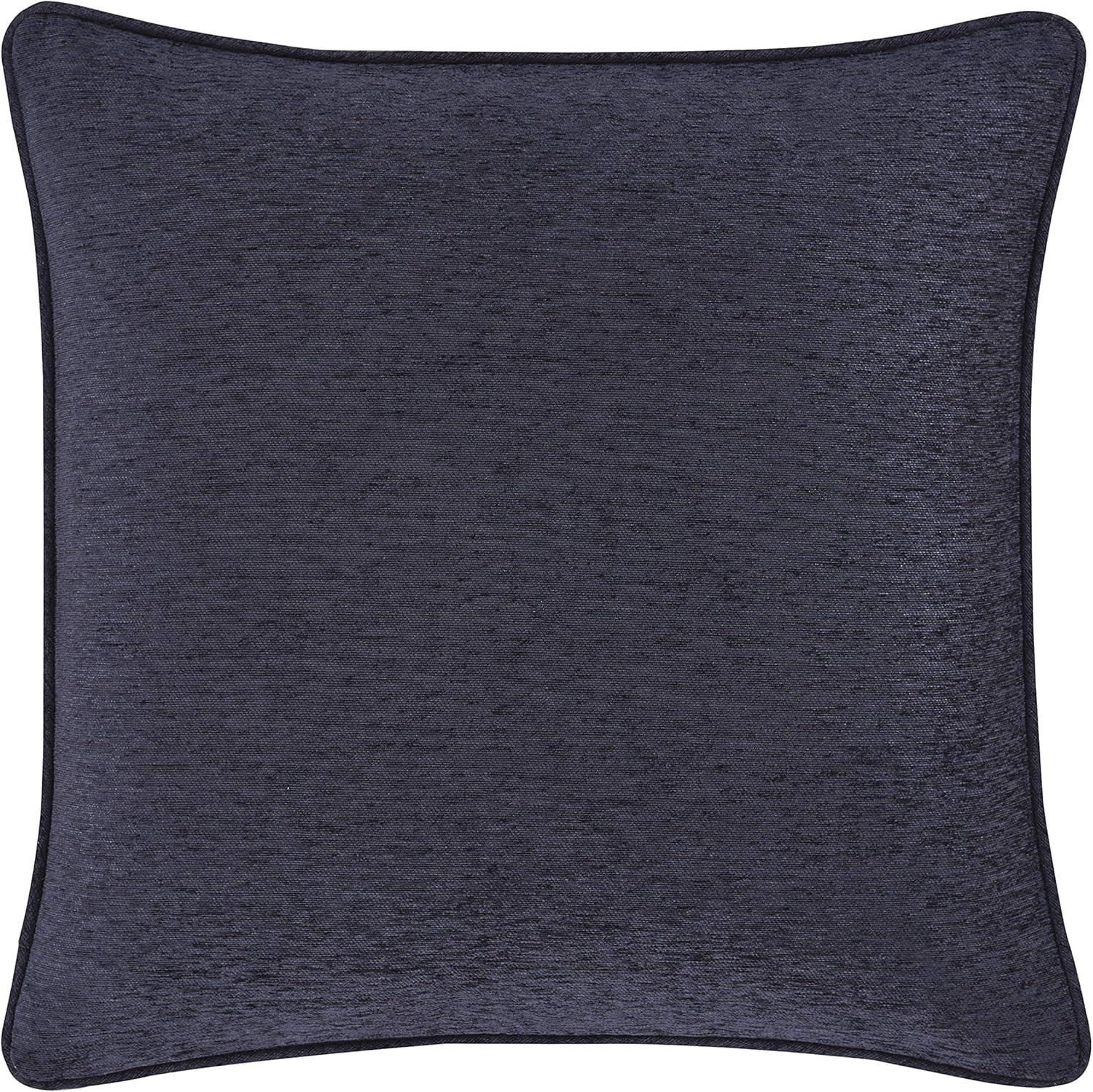 Indigo and Gold Jacquard Polyester Euro Sham, 26x26