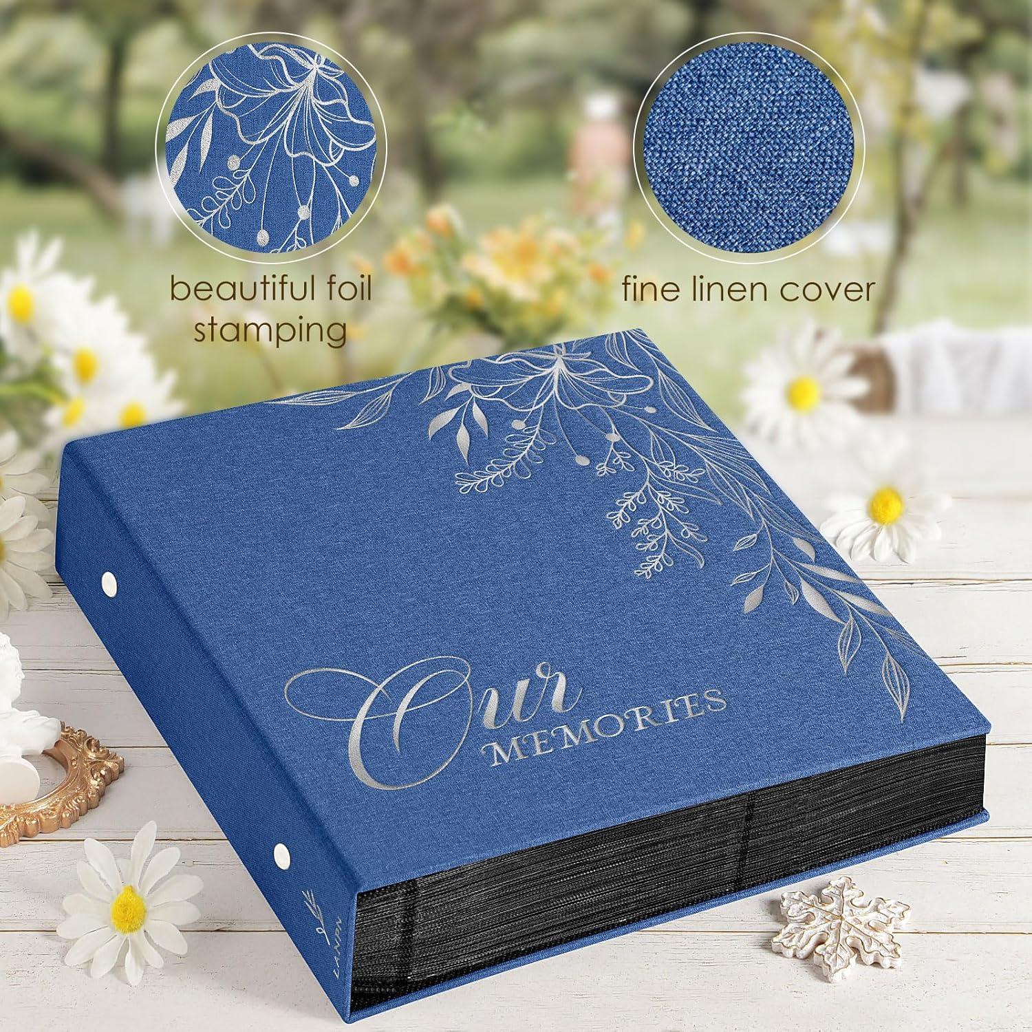 BEACHWATER POOL & SPA, LLC Photo Album 4X6 1000 Pockets, Extra Large Capacity Linen Cover Picture Albums Holds 1000 Horizontal And Vertical Photos