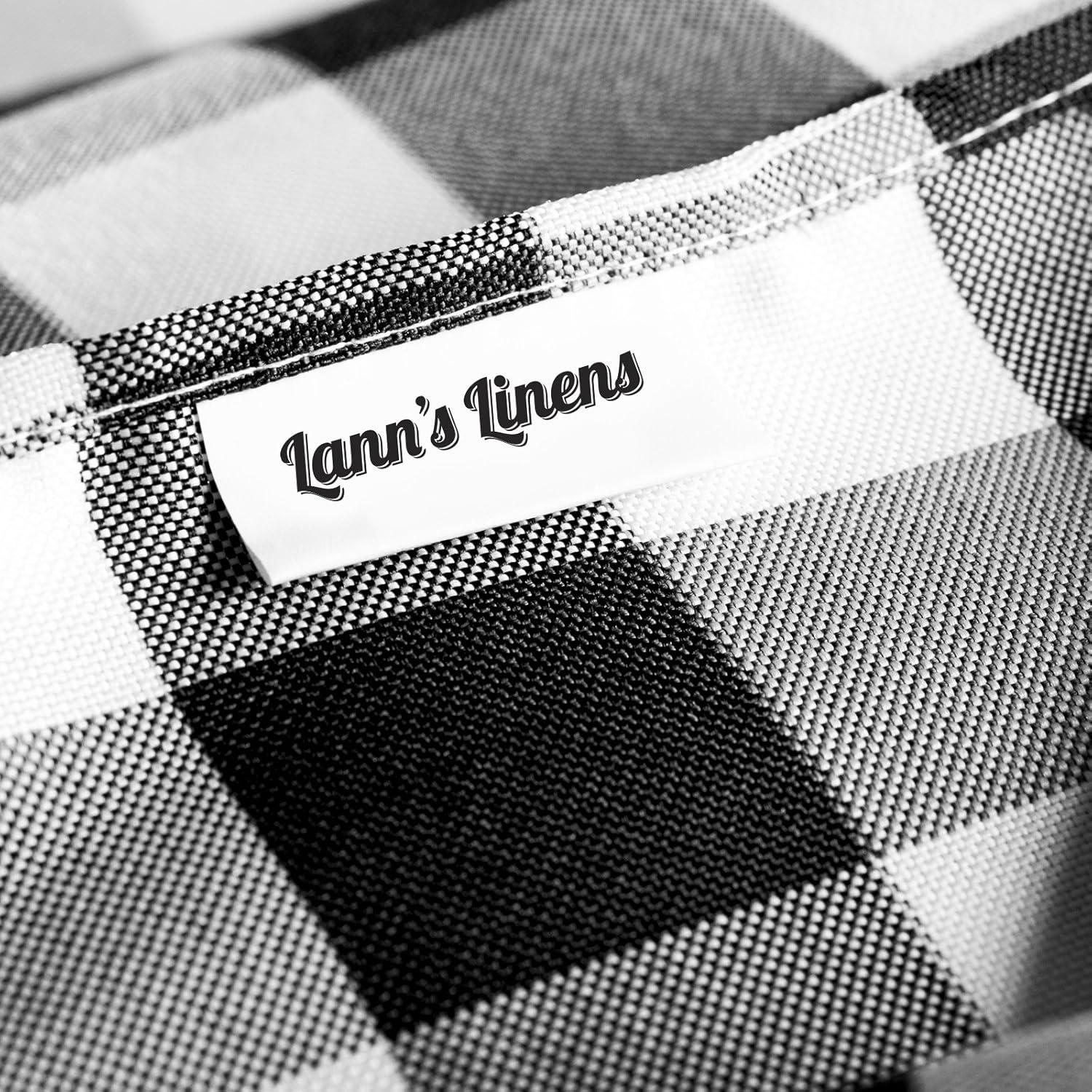 Lann's Linens Rectangular Checkered Tablecloth