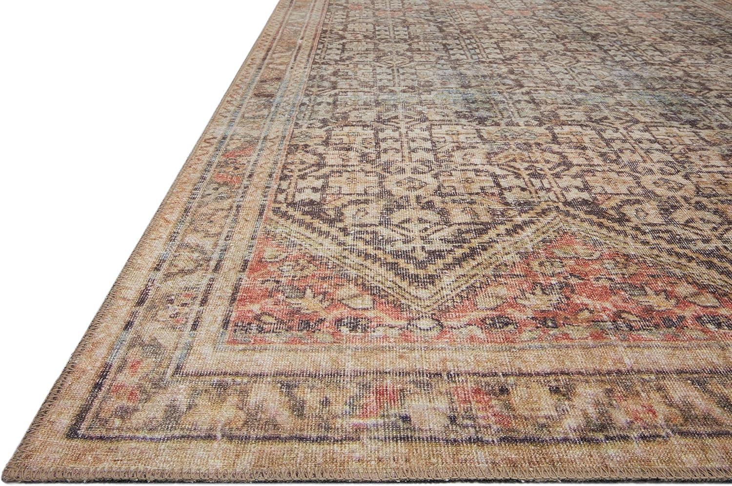 Loloi II Loren Collection LQ-17 Charcoal / Multi Oriental Area Rug 3'-6" x 5'-6"