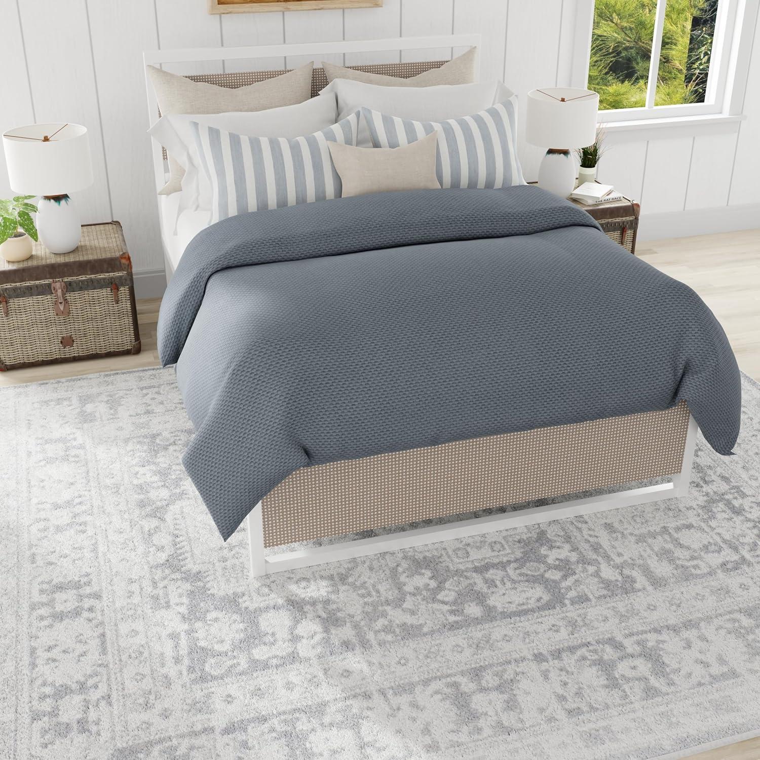 Rugs America Gallagher GL55G Canvas Sundara Vintage Transitional Gray Area Rug for Dining Room Rug Neutral Rug Living Room Rug Kitchen, 2'6"x8'