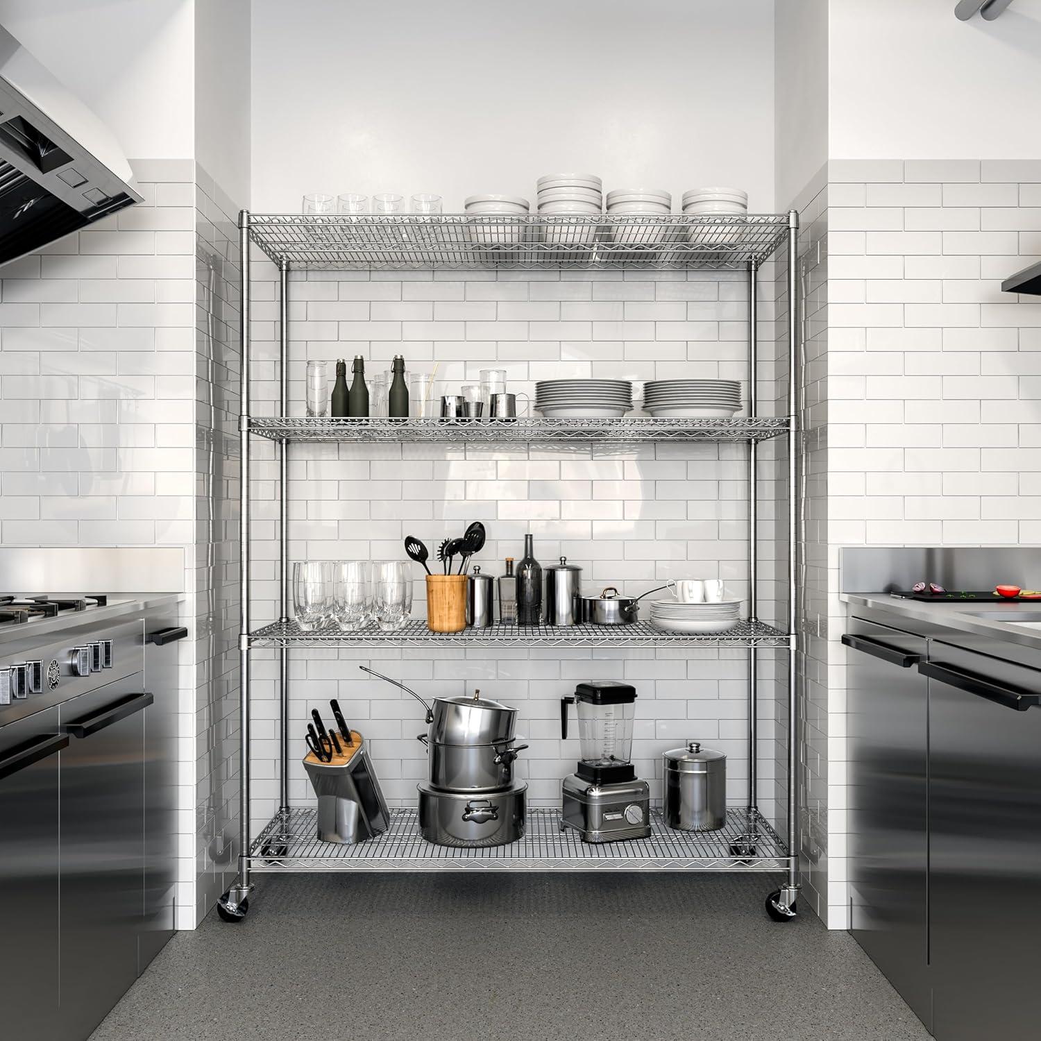 Wire Rolling Storage Cart