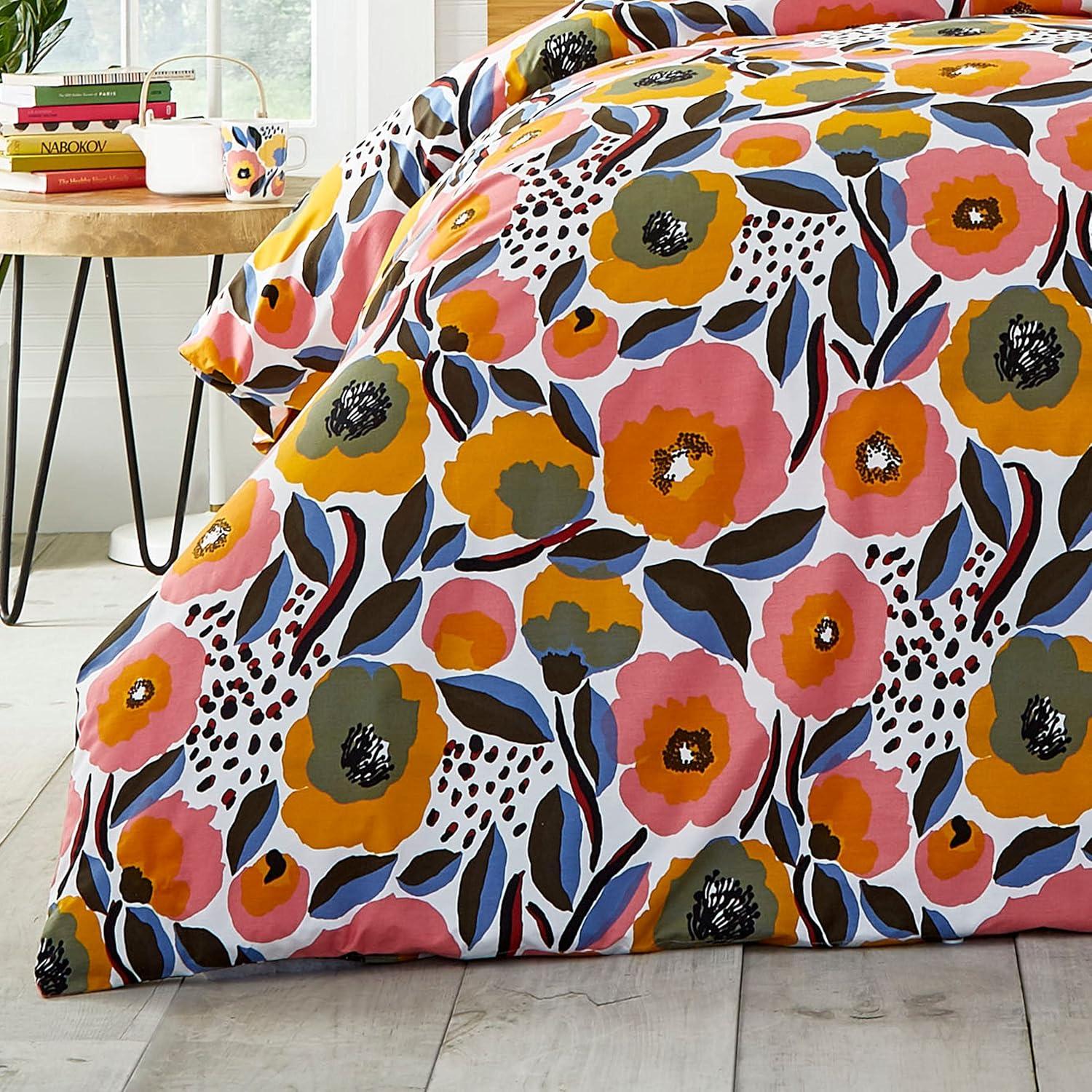 Marimekko Rosarium Cotton Pink Duvet Cover Set