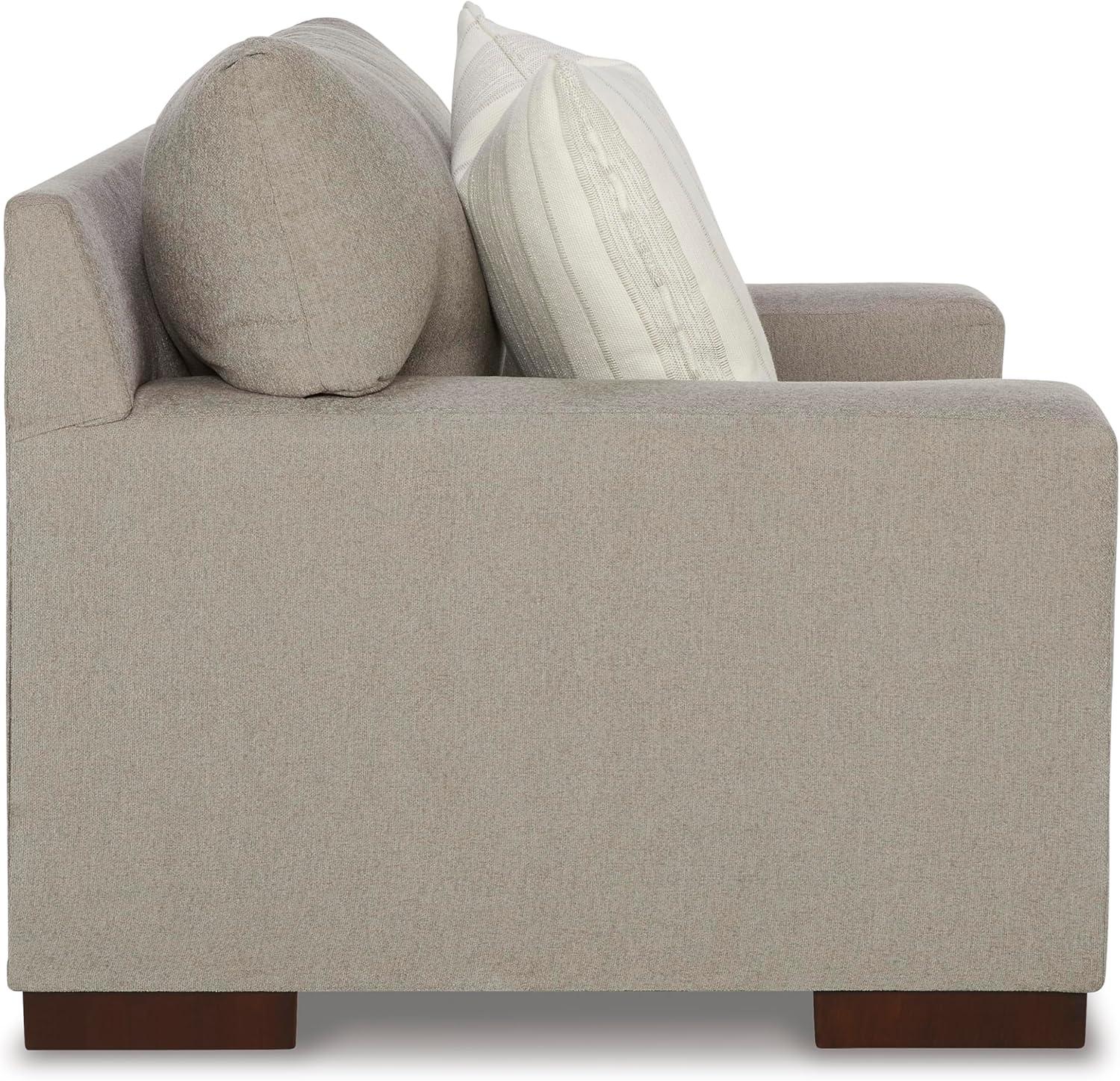 Beige Flax Contemporary Oversized Stationary Chair