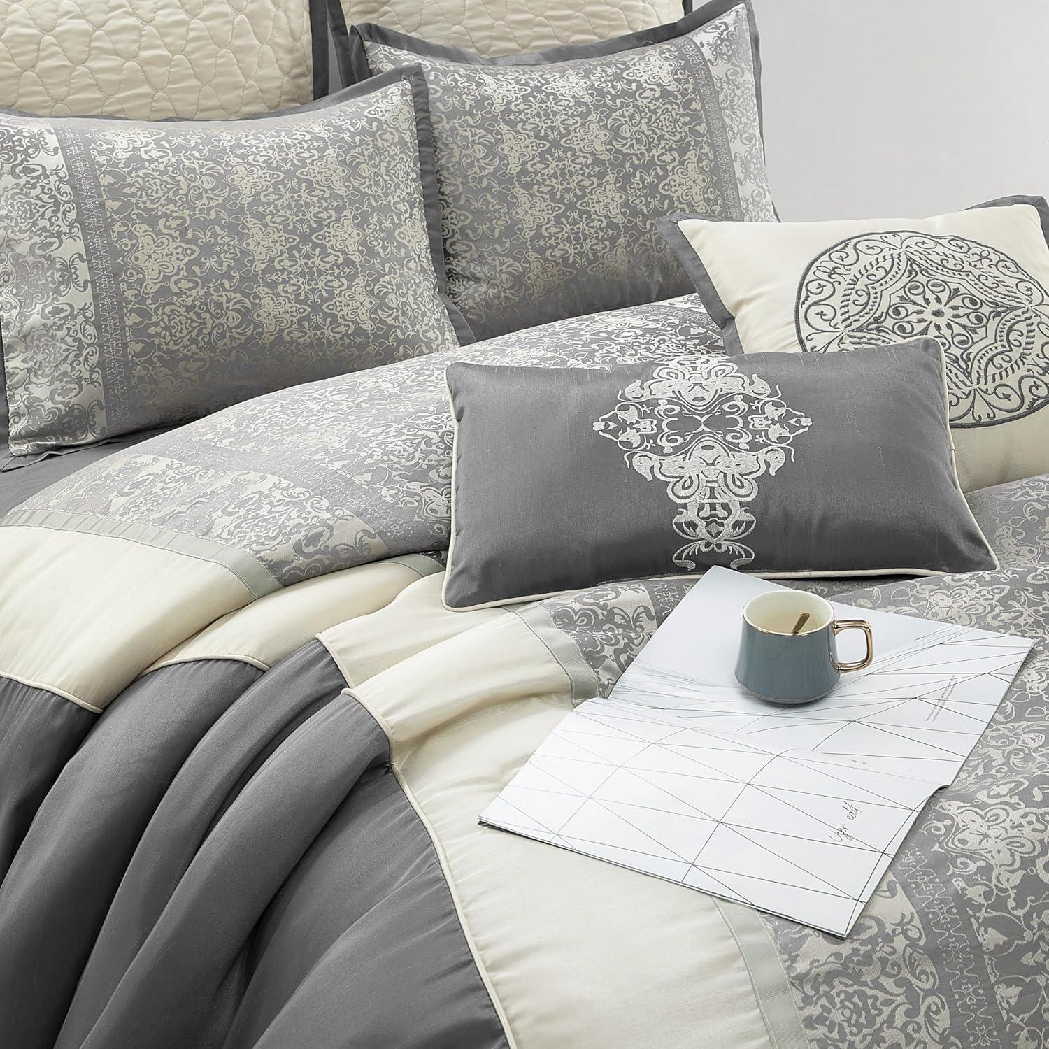 Nanshing America, Inc Arabesque 8 Piece Traditional Comforter Set