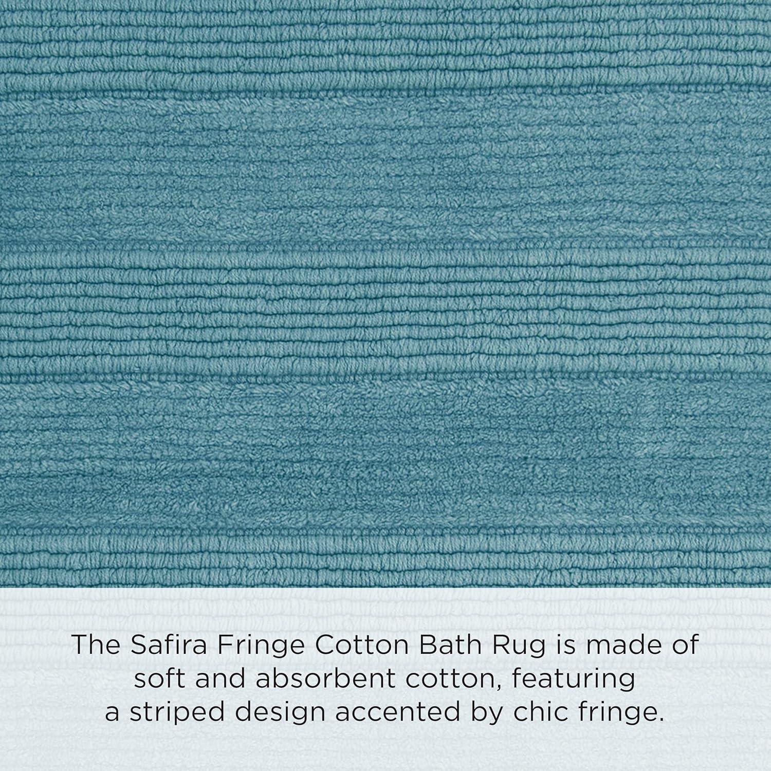 French Connection French Connection Safira Fringe Cotton 2 Piece Bath Rug Set