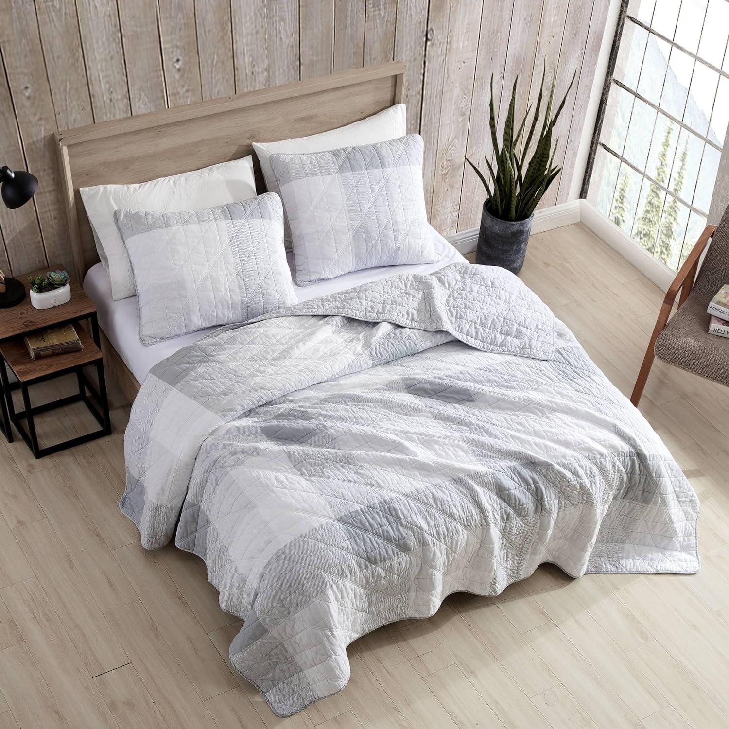 Boulder Plaid Reversible Quilt & Sham Set - Eddie Bauer