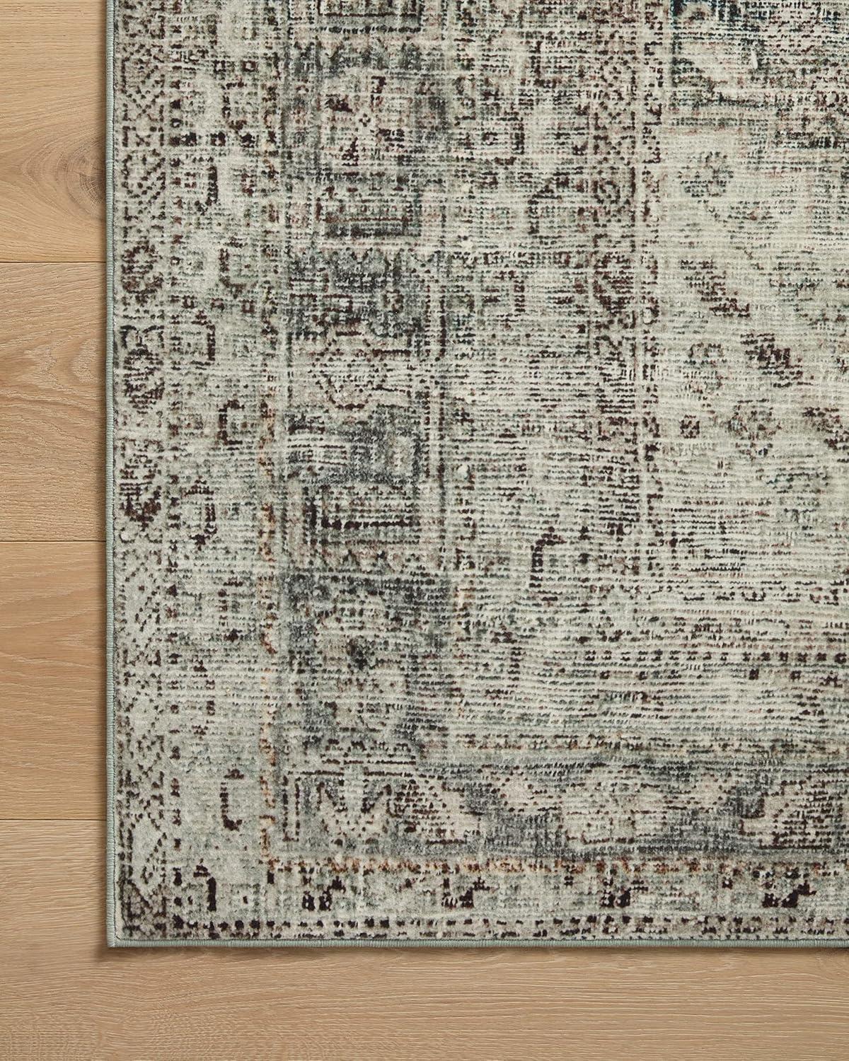 Magnolia Home By Joanna Gaines X Loloi Sinclair Machine Washable Natural / Sage Area Rug