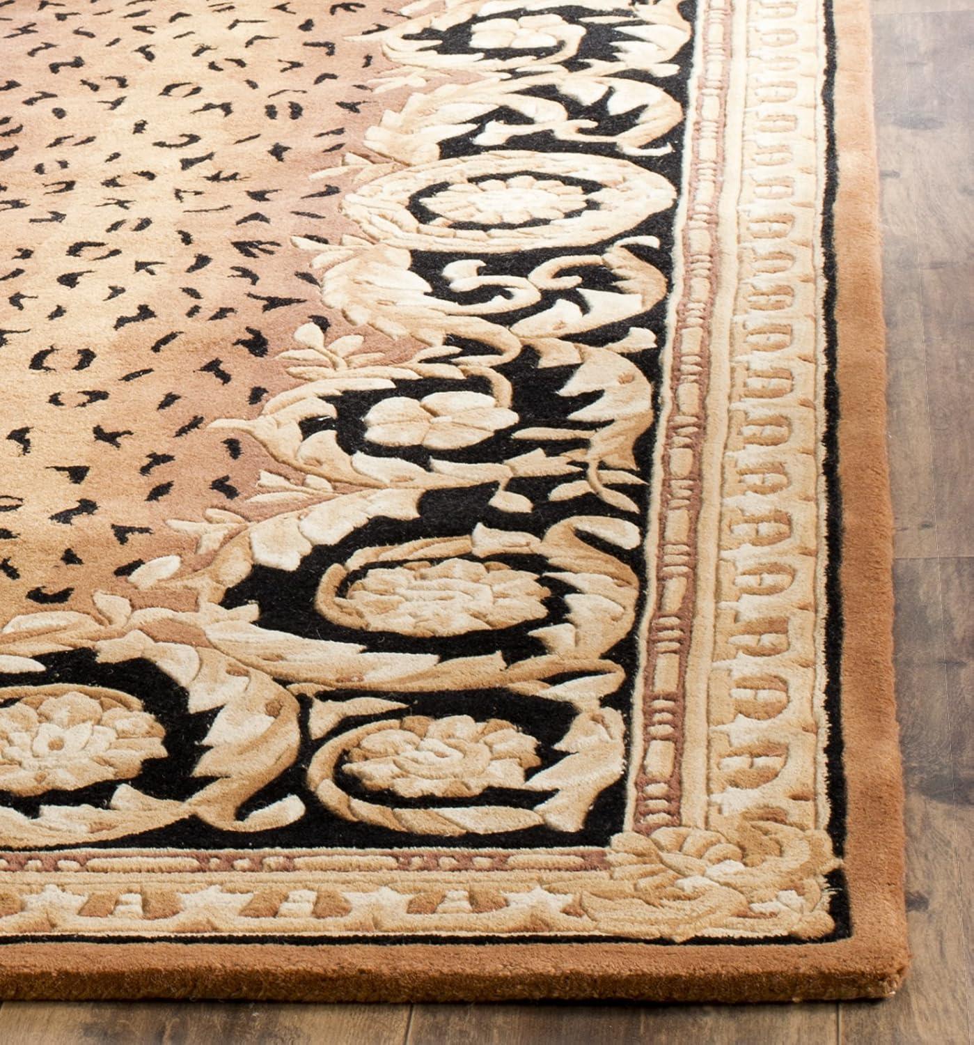 Naples NA712 Hand Tufted Area Rug - Black/Gold - 4'x6' - Safavieh.