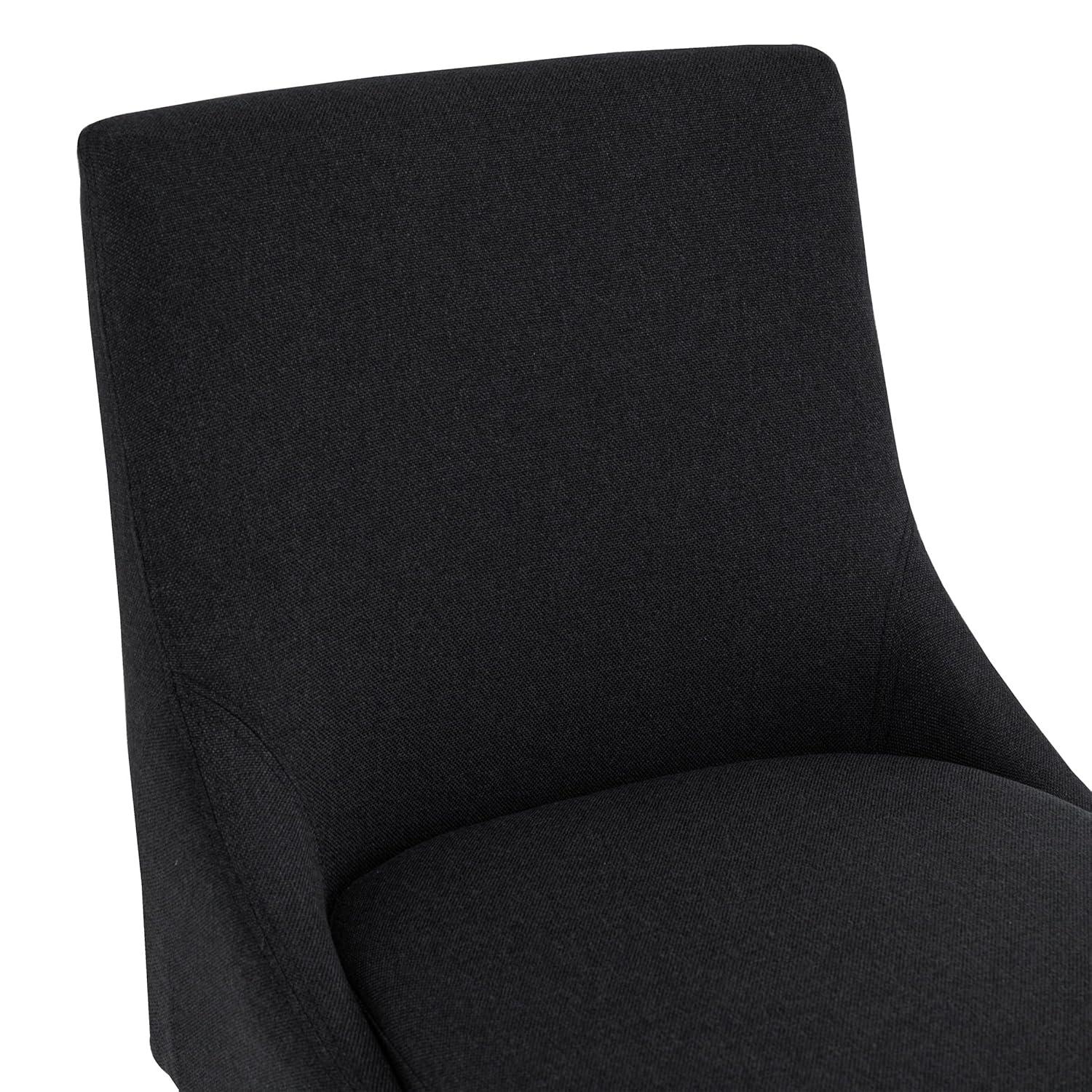 CHITA 26 inch Upholstered Swivel Fabric Counter Bar Stools with Back & Wood Legs Set of 2,Faux Leather in Navy Blue