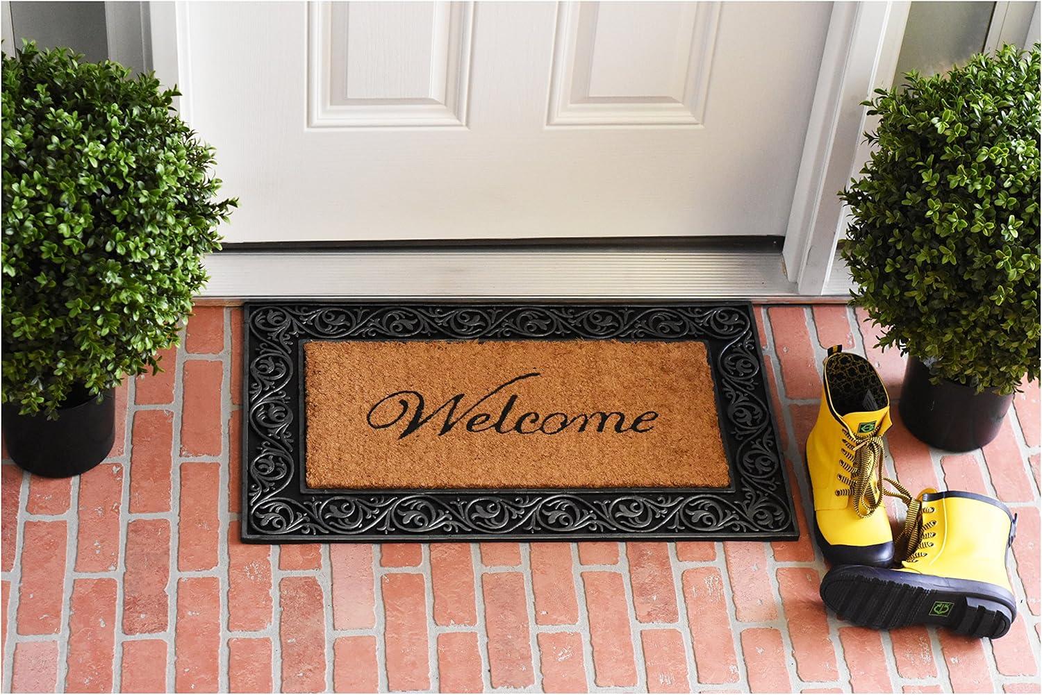 Calloway Mills 10002WELC Prestige Silver Welcome Doormat