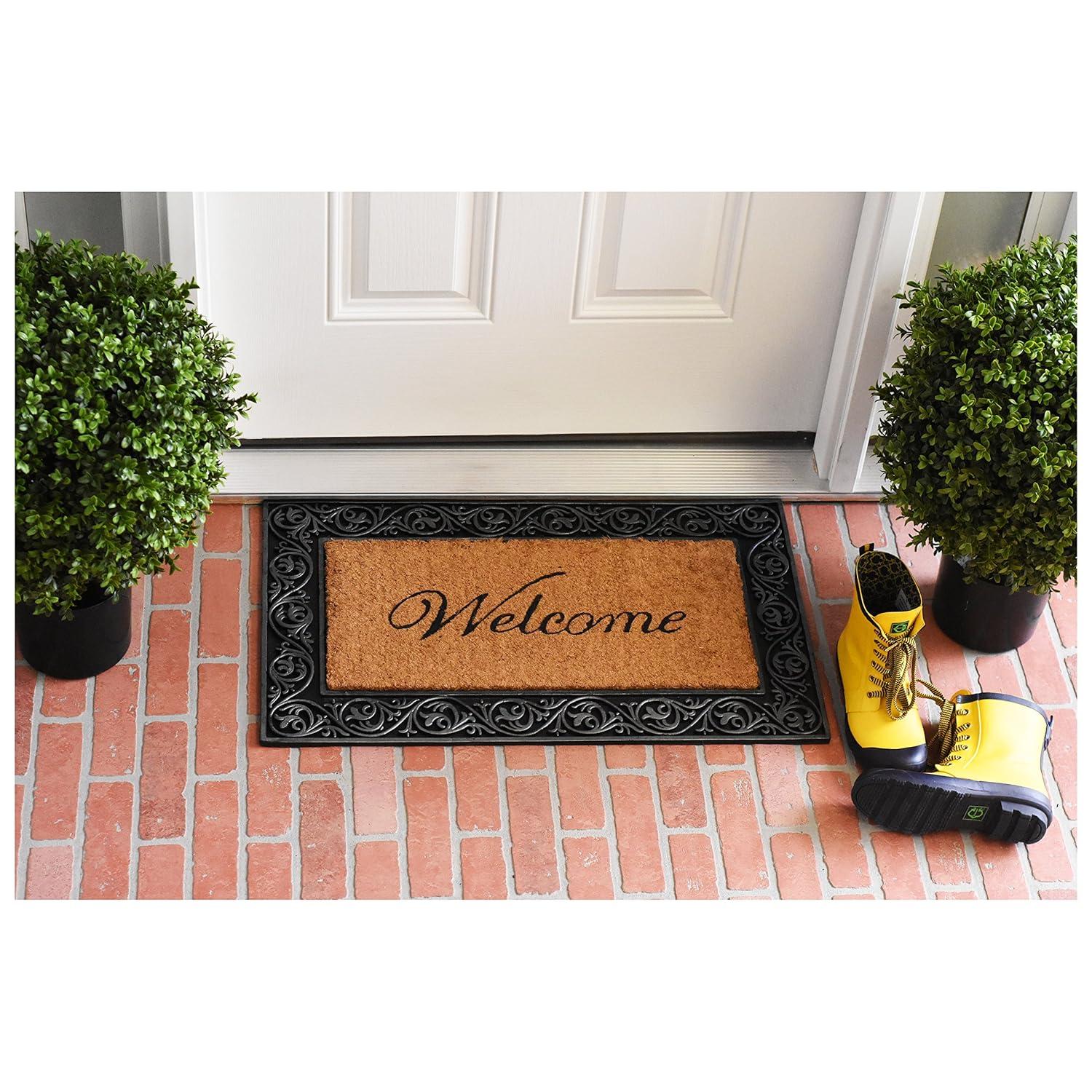 Calloway Mills 10002WELC Prestige Silver Welcome Doormat