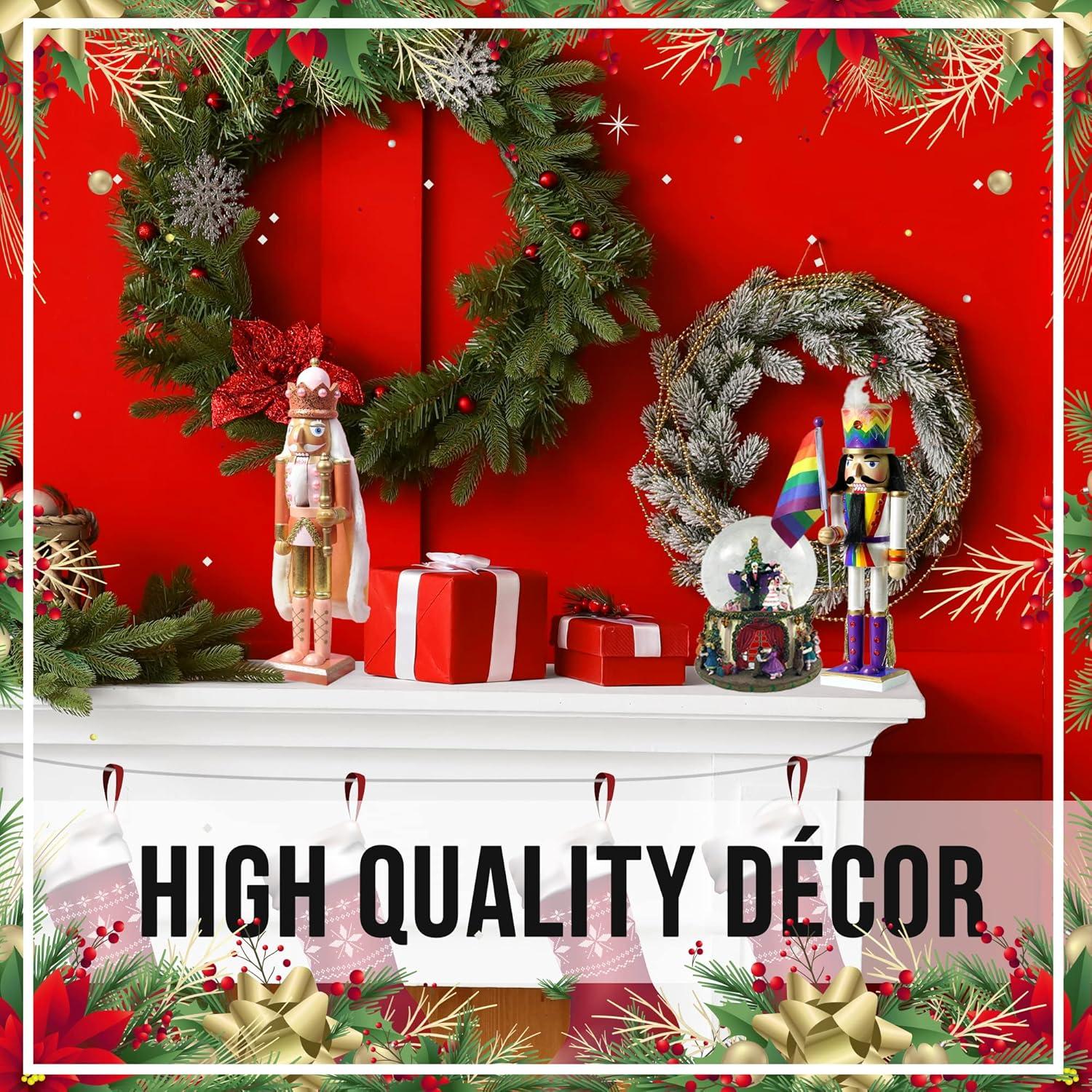 Christmas Nutcracker in Red and Green Plaid