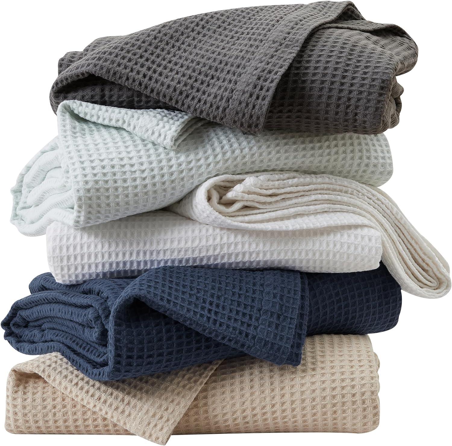 100% Cotton Waffle Weave All-Season Bed Blanket - Great Bay Home