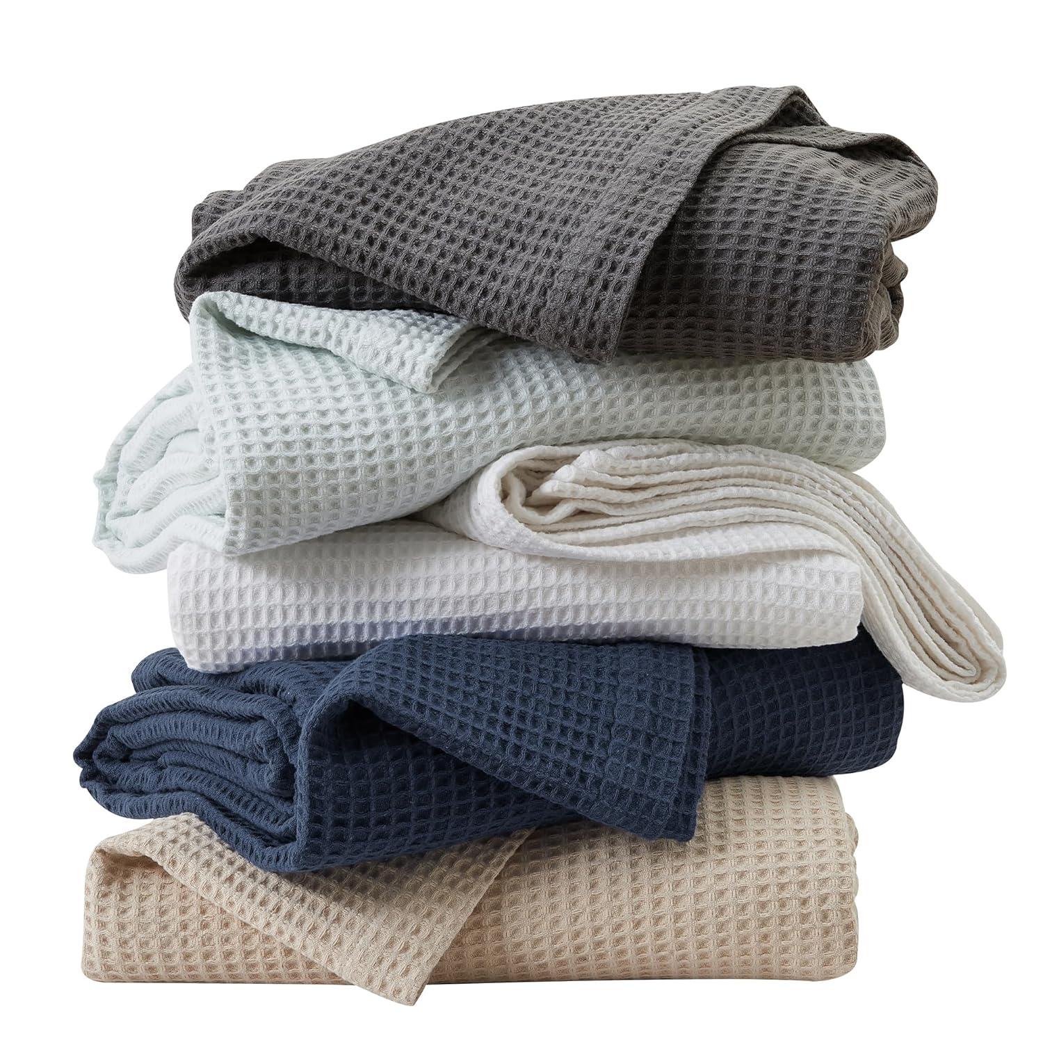 100% Cotton Lightweight Waffle Weave Summer Blanket