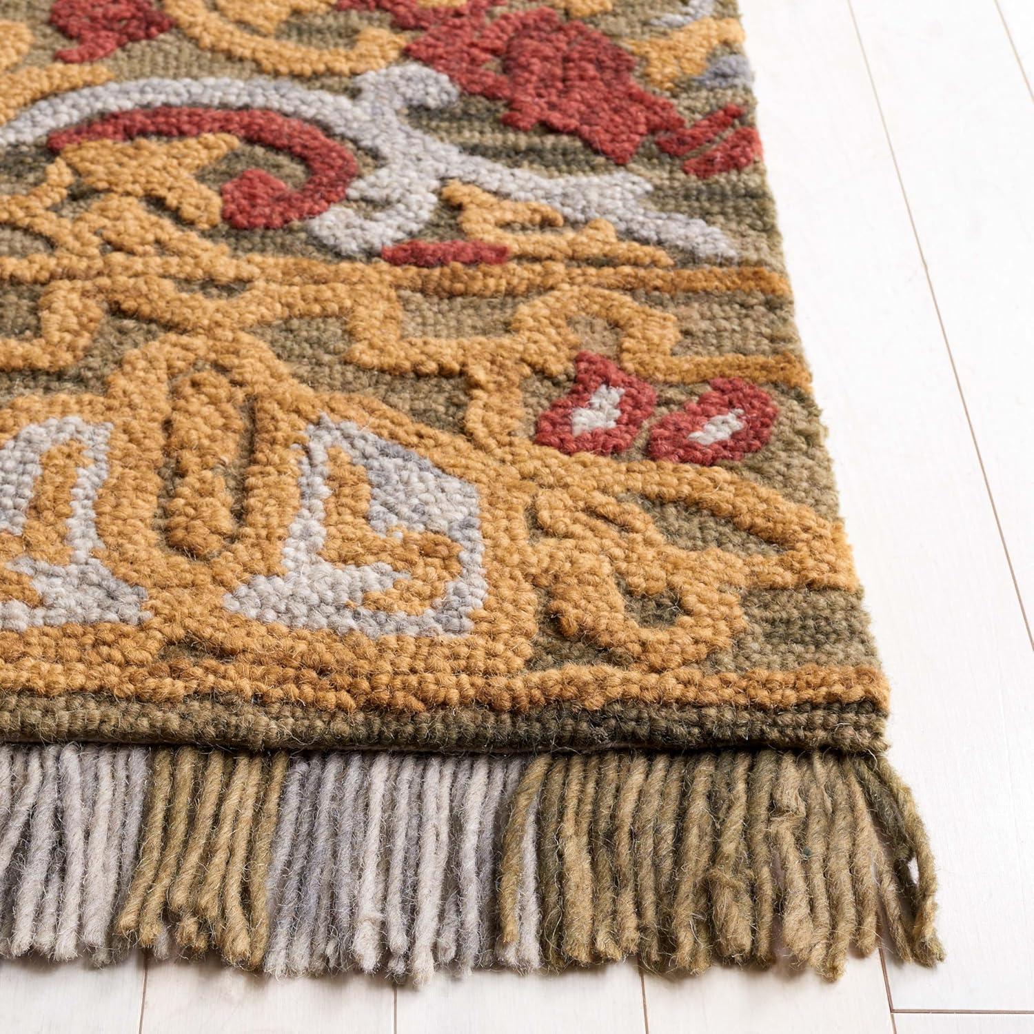 Safavieh Blossom Tufted 80% Wool, 20% Cotton Performance Oriental Rug