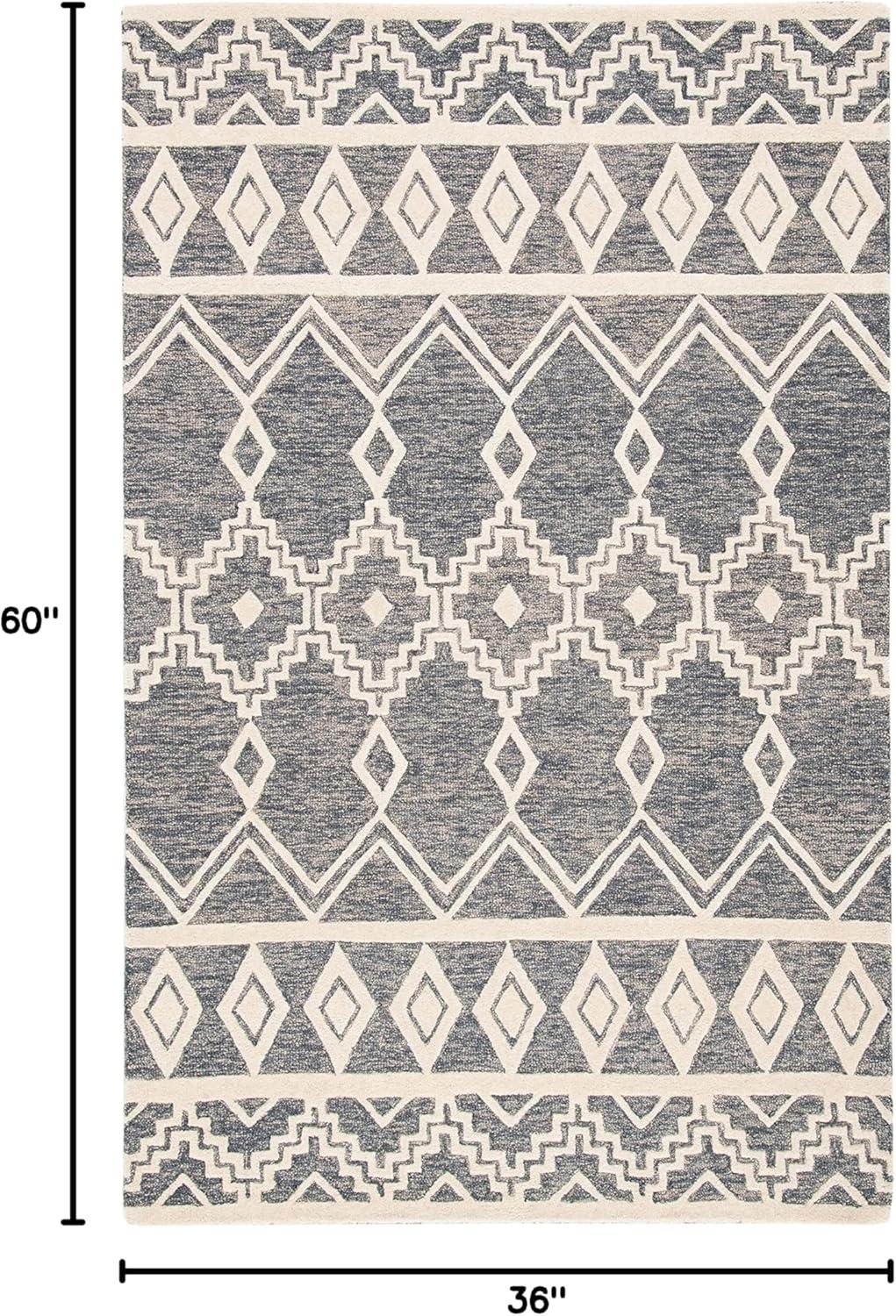 Union Rustic Abbegail Hand Tufted Wool Southwestern Rug