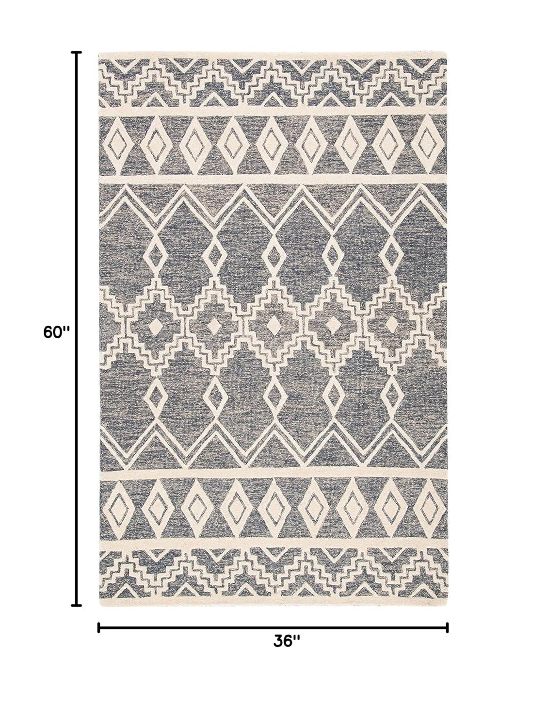Union Rustic Abbegail Hand Tufted Wool Southwestern Rug