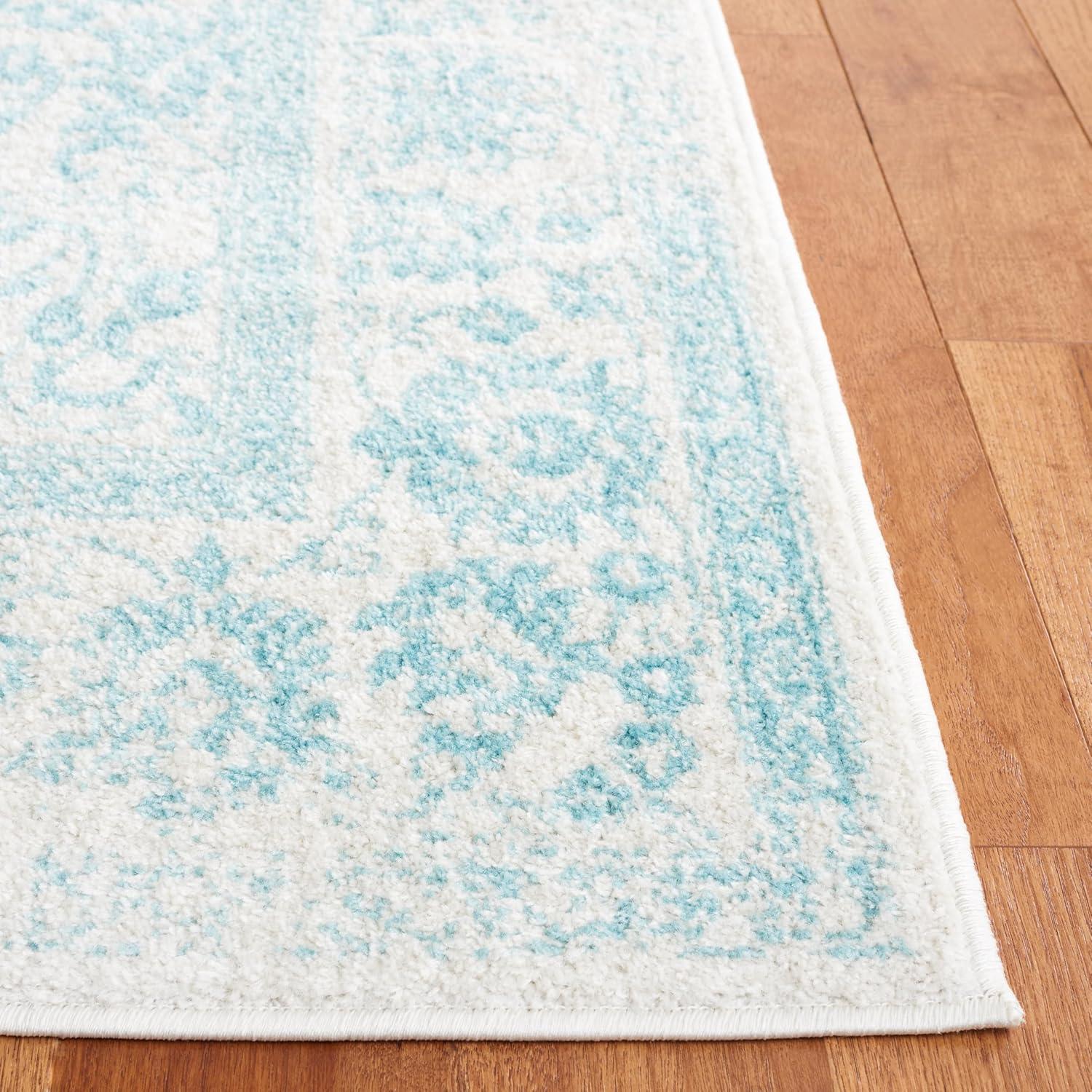Adirondack ADR109 Machine Made Indoor Area Rug - Ivory/Light Blue - 6'x9' - Safavieh