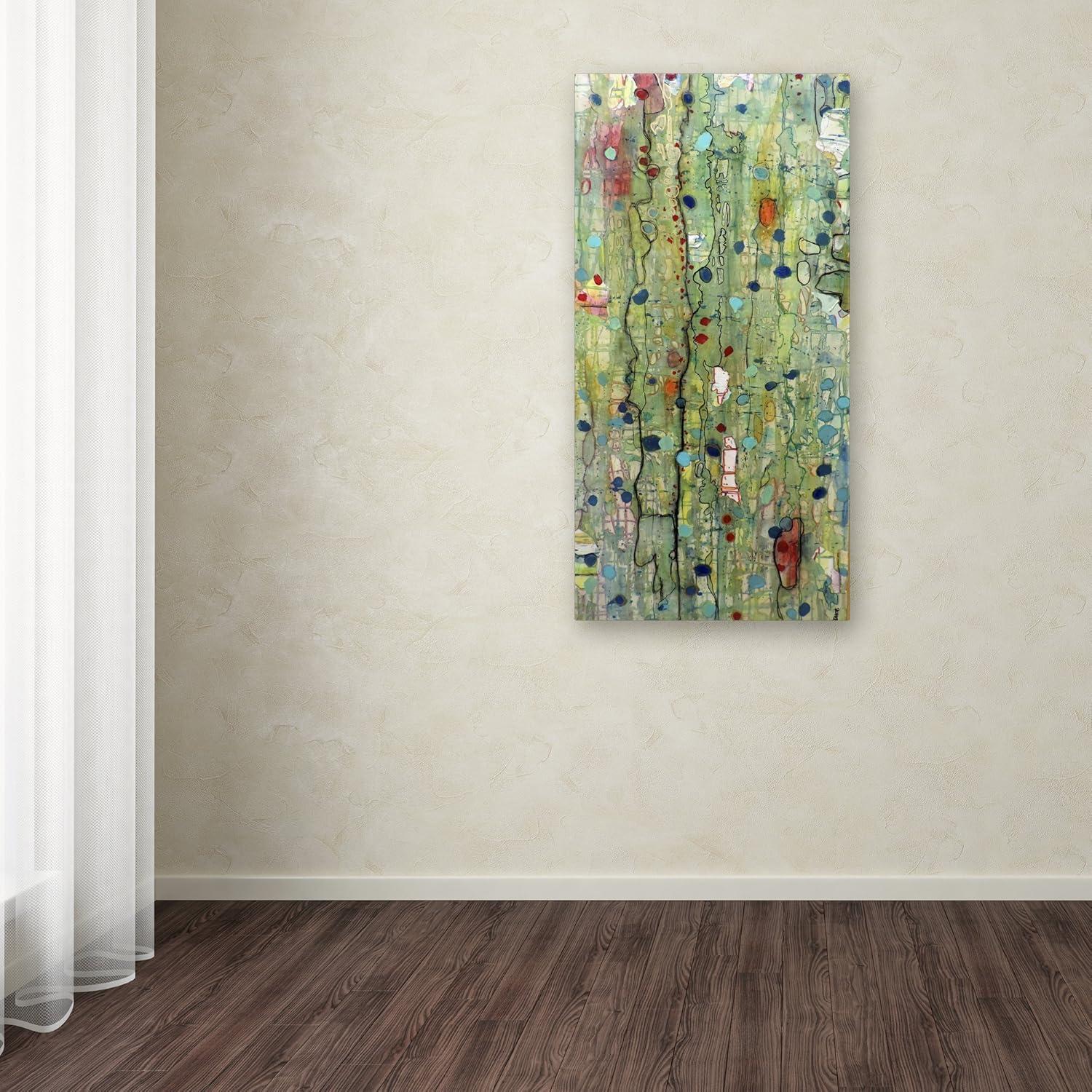 Sylvie Demers 'In Vitro' Abstract Canvas Art, 16" x 32"