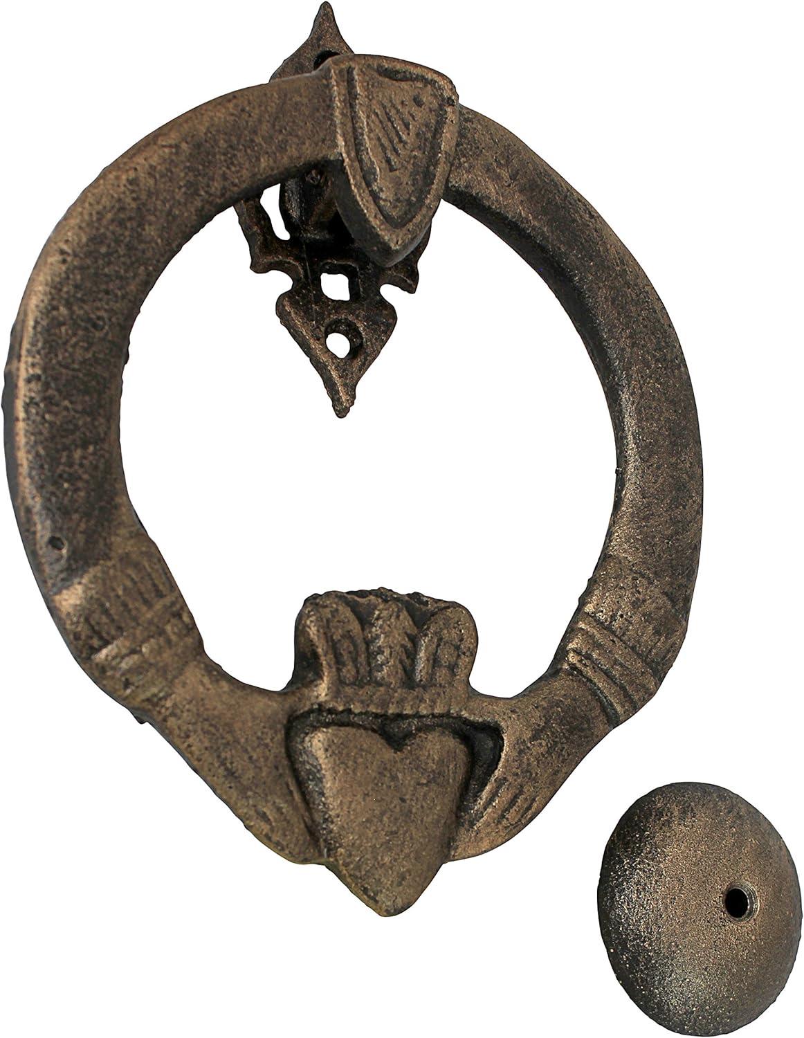 Design Toscano Claddagh Authentic Foundry Iron Door Knocker