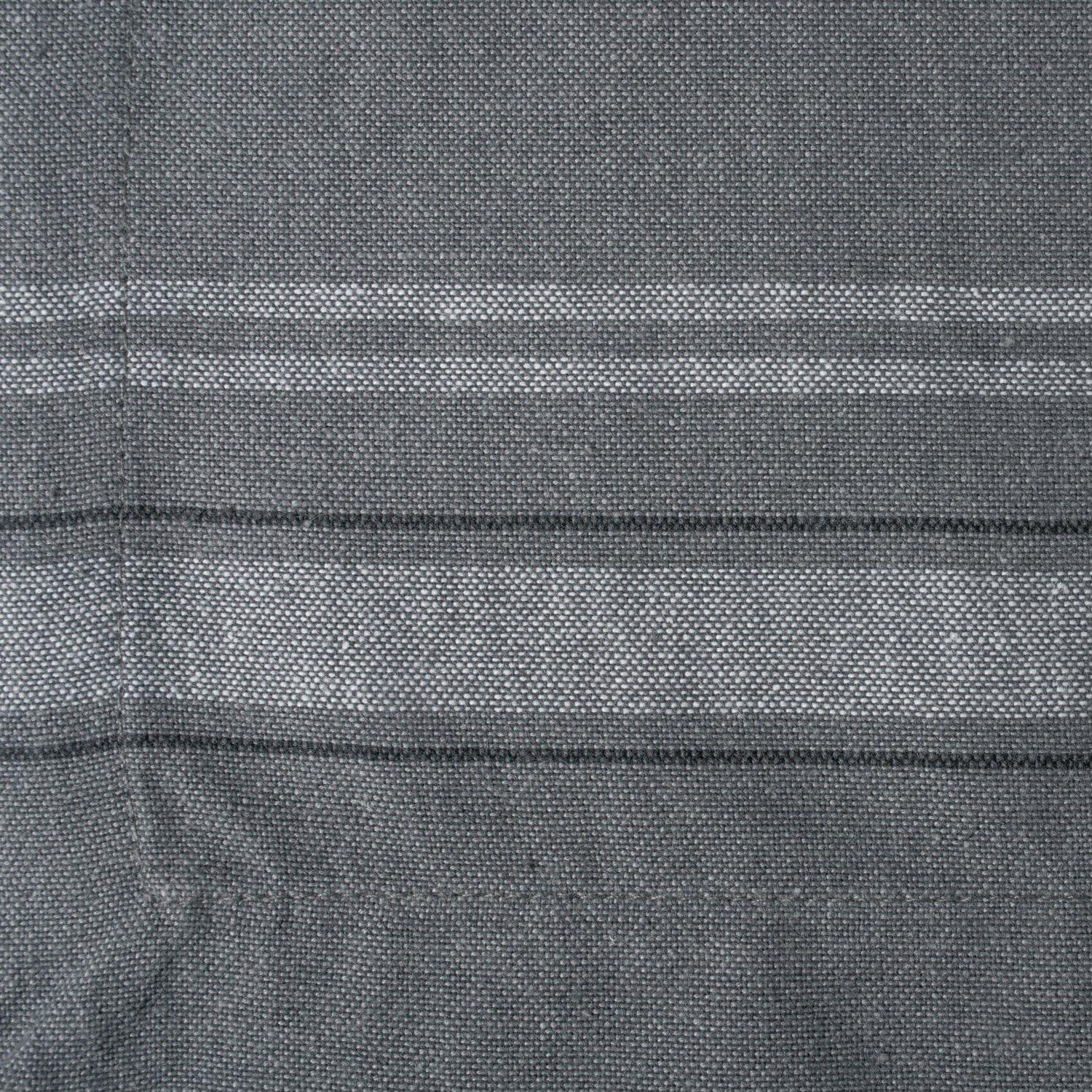 KeesonKimi Modern Cotton Chambray French Stripe Placemat in Gray (Set of 6)