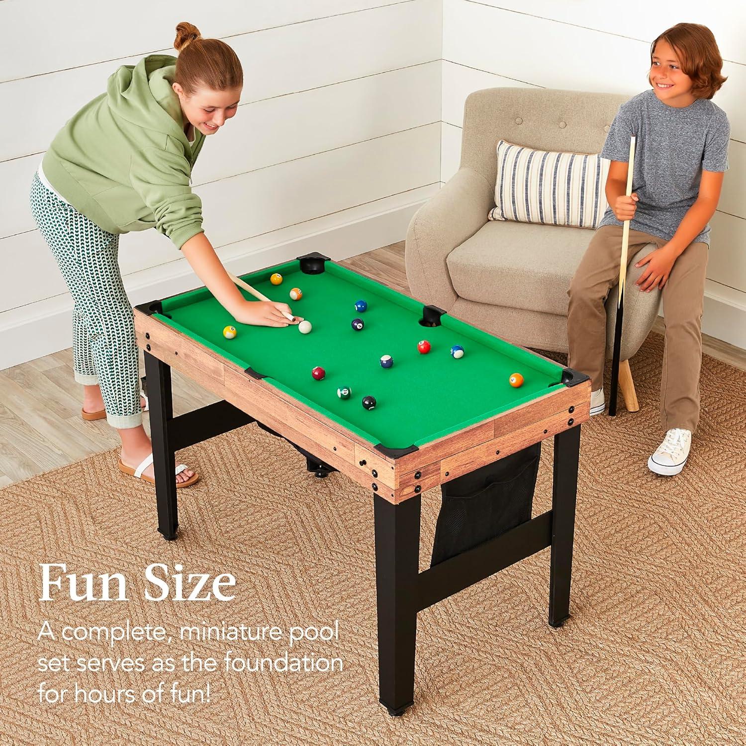 Best Choice Products 13-in-1 Combo Game Table Set w/ Ping Pong, Foosball, Basketball, Hockey, Archery - Natural