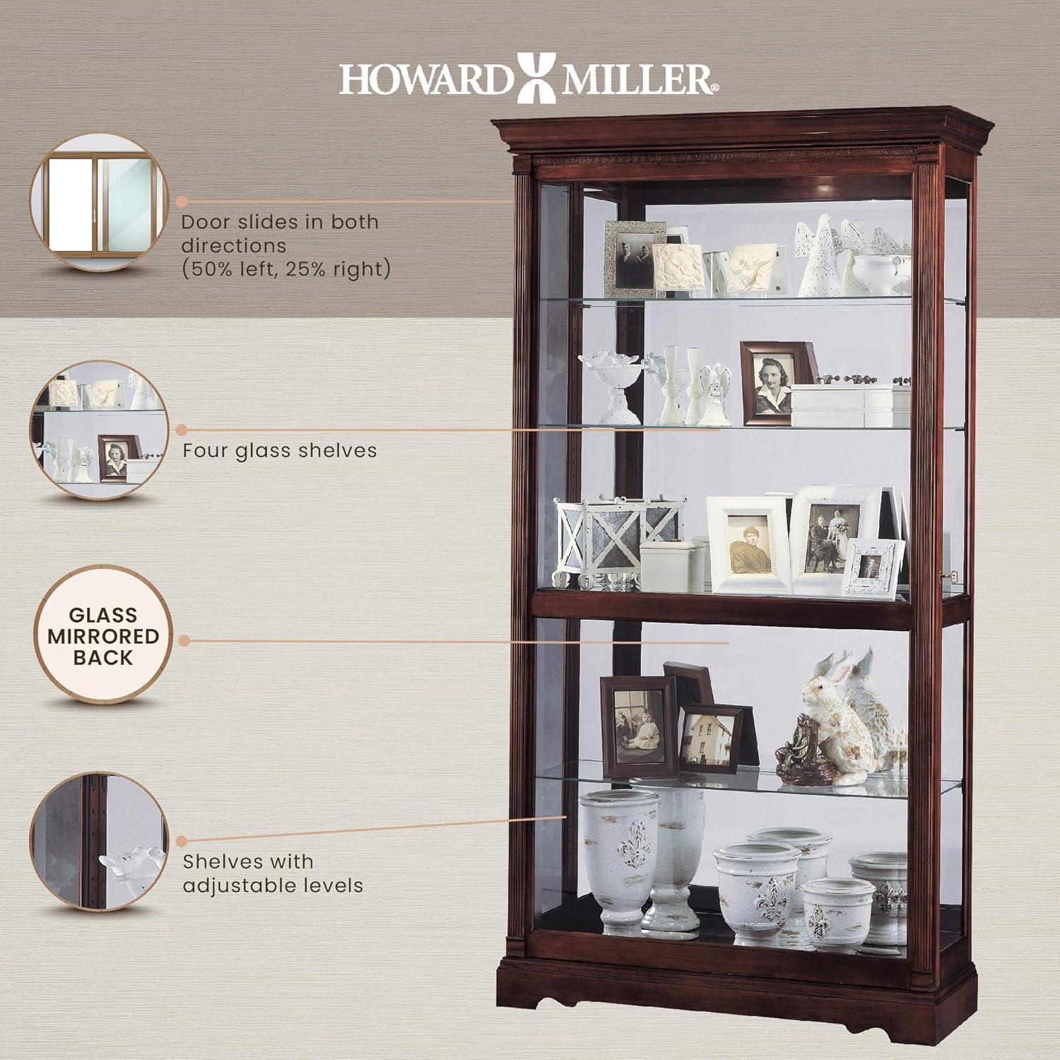 Howard Miller 680337 Dublin Curio Cabinet 680337 Windsor Cherry