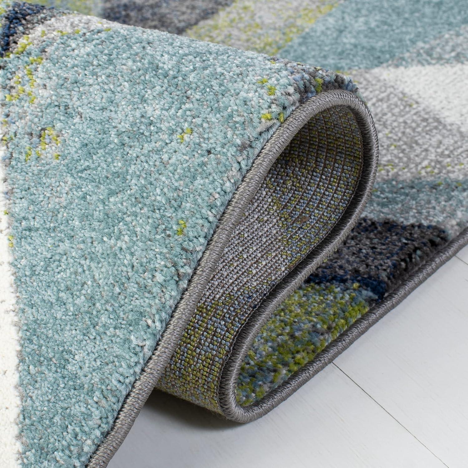 Porcello PRL6940 Power Loomed Indoor Area Rug - 9'x12' - Grey/Blue - Safavieh