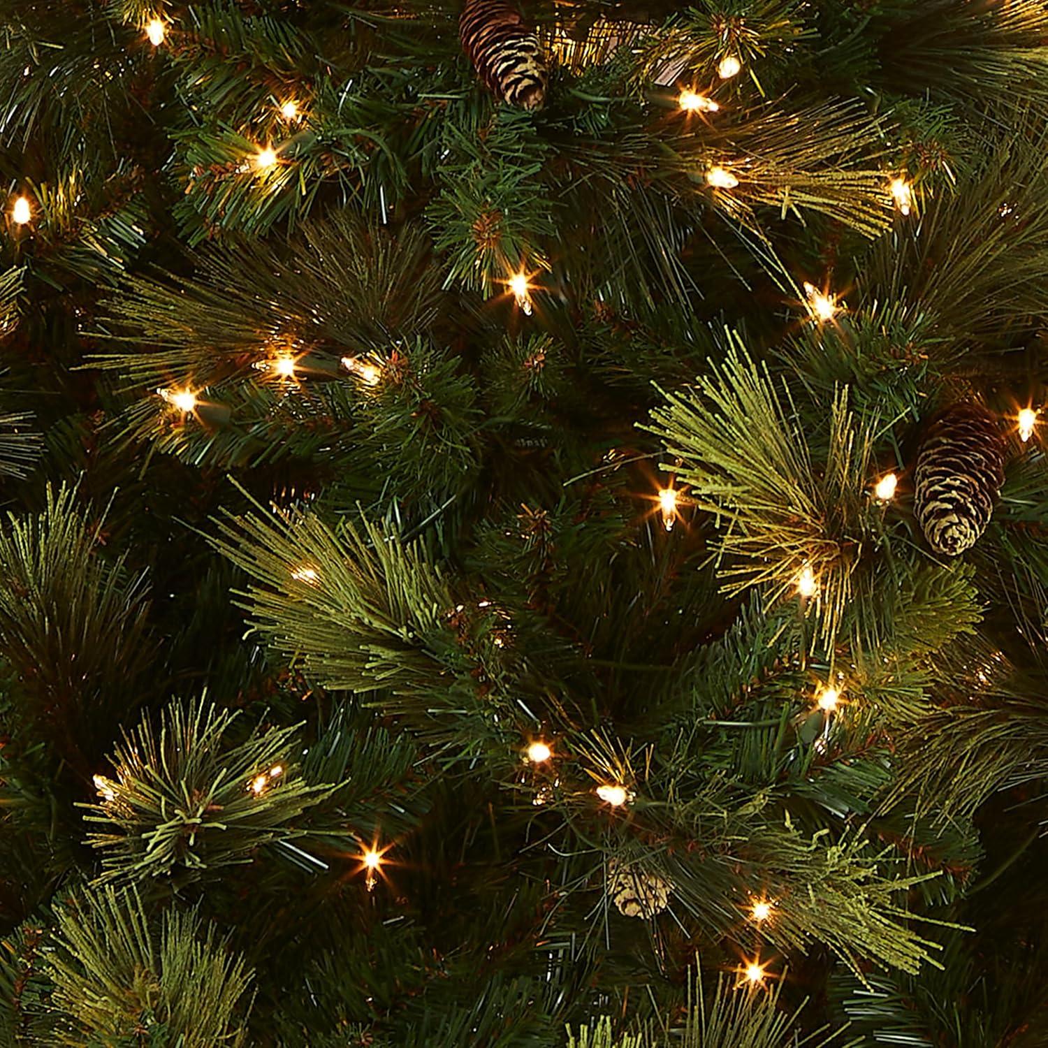 National Tree Company 9' Pre-lit Carolina Pine Artificial Christmas Tree with 900 Clear Lights