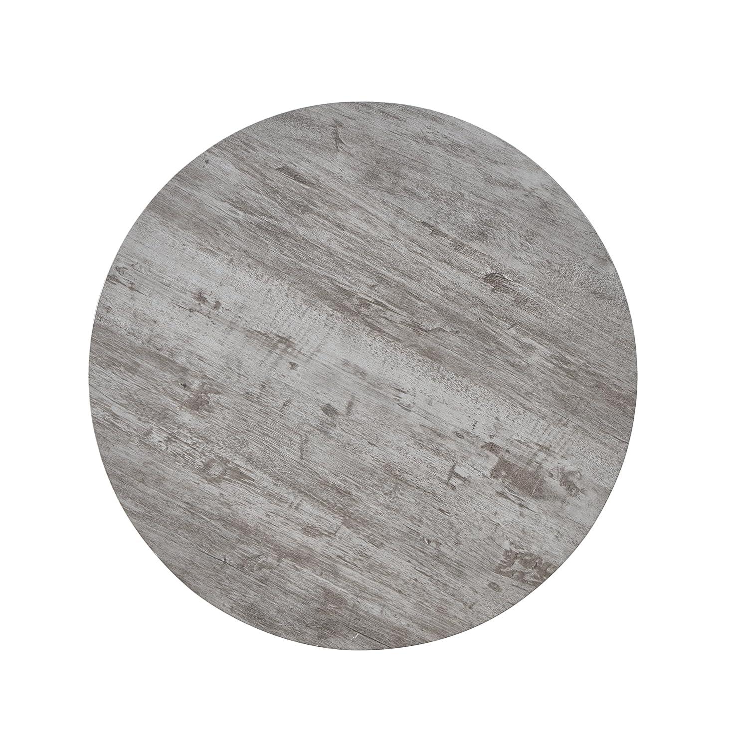 Home Decor Elysian Contemporary Round End Table With Shelf