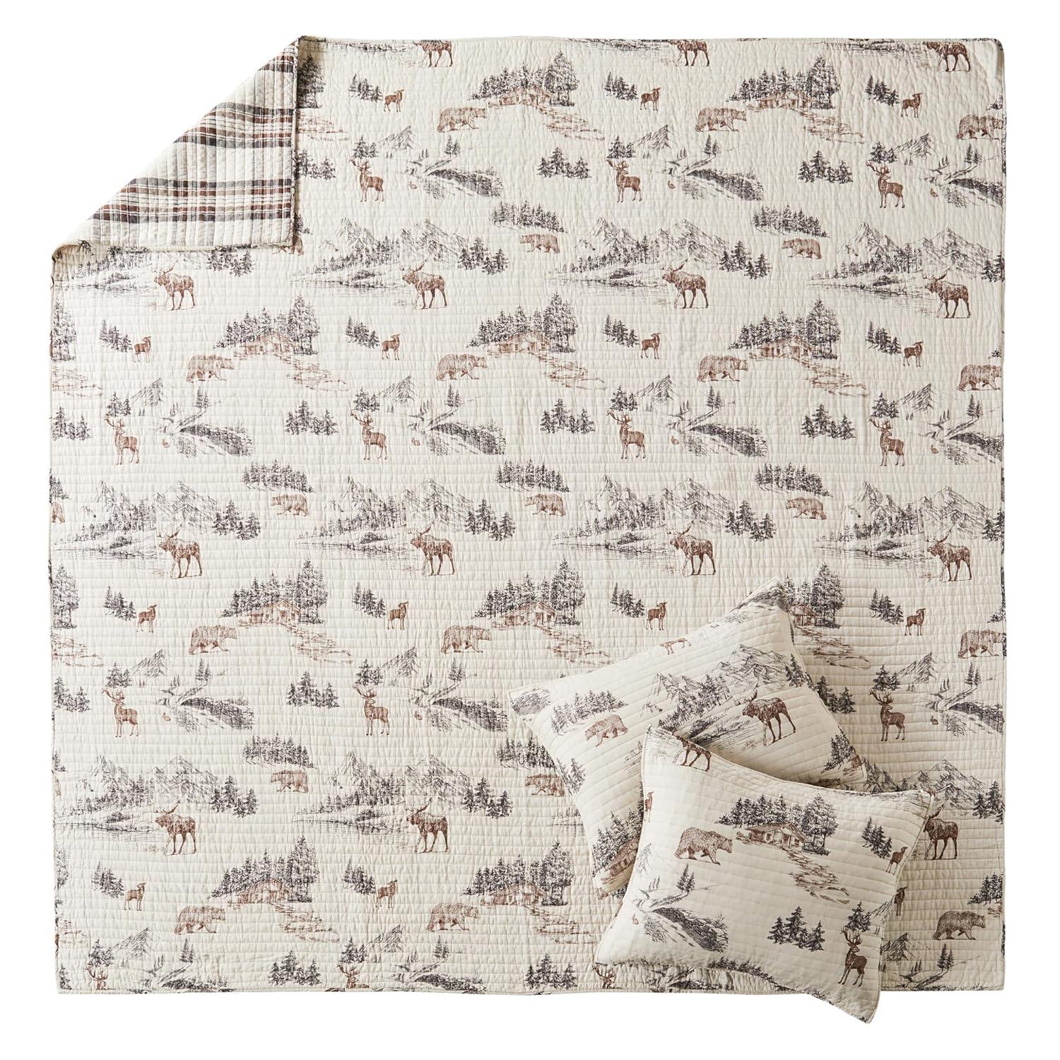 Lodge Toile Full/Queen Quilt Set - Levtex Home