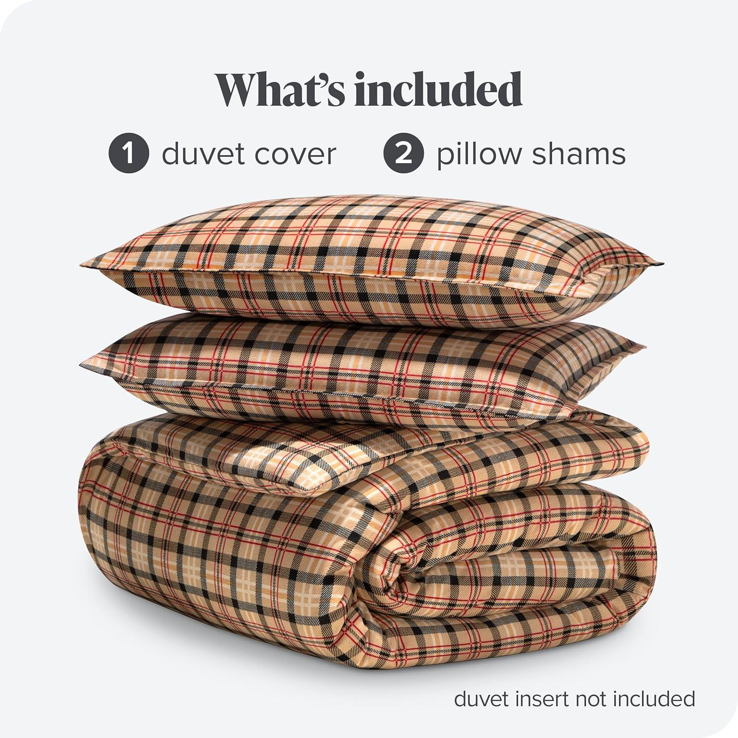 Flannel Duvet Cover and Sham Set