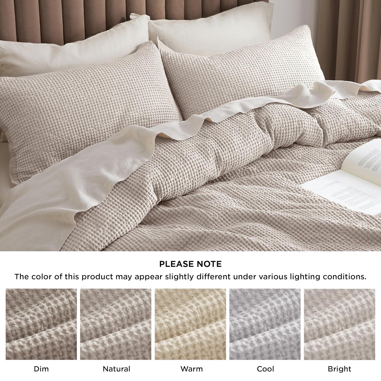 Bedsure Bedsure 100% Cotton Waffle Weave Duvet Cover