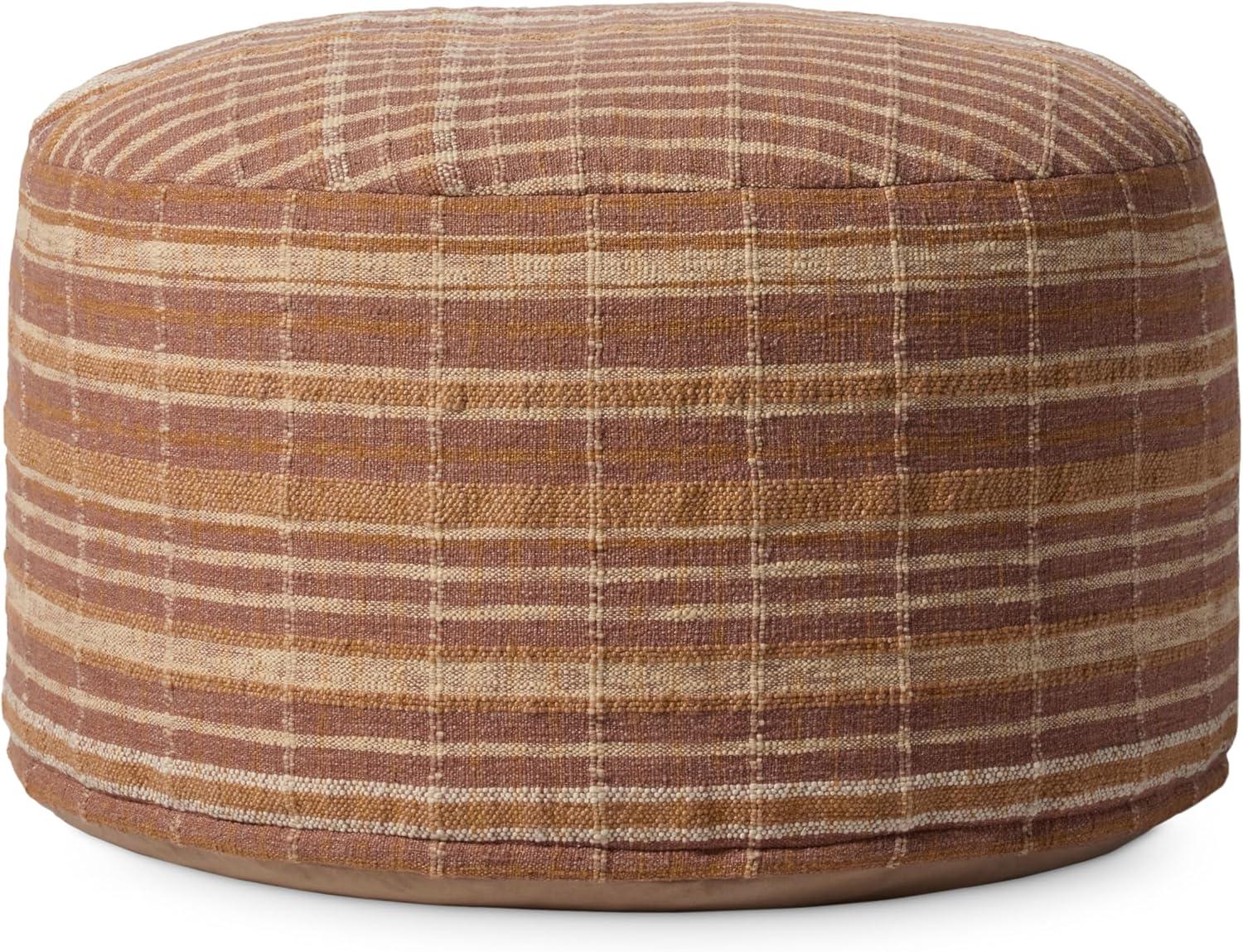 Wallace Pouf by Chris Loves Julia x Loloi - Clay