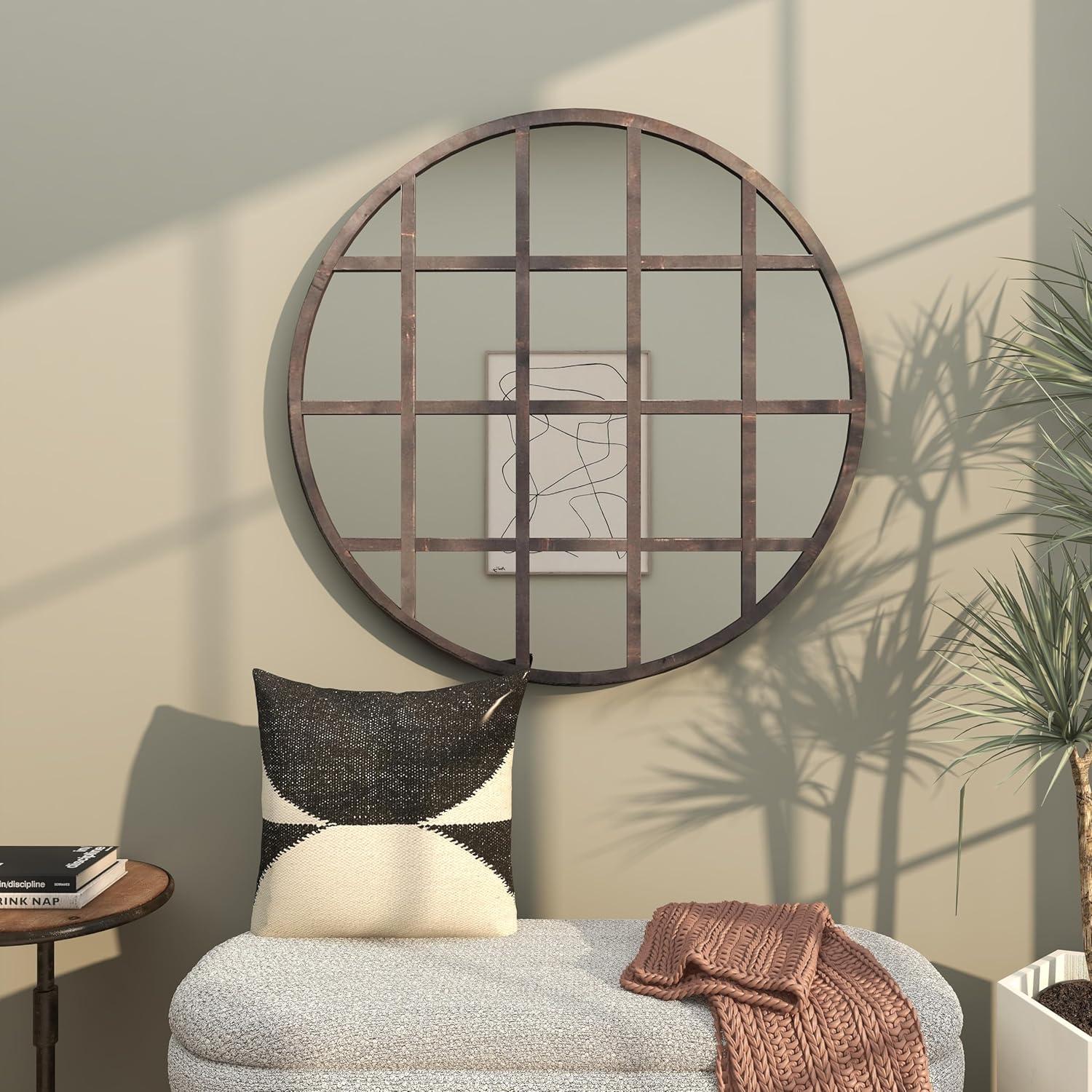 Paneled Modern & Contemporary Accent Mirror