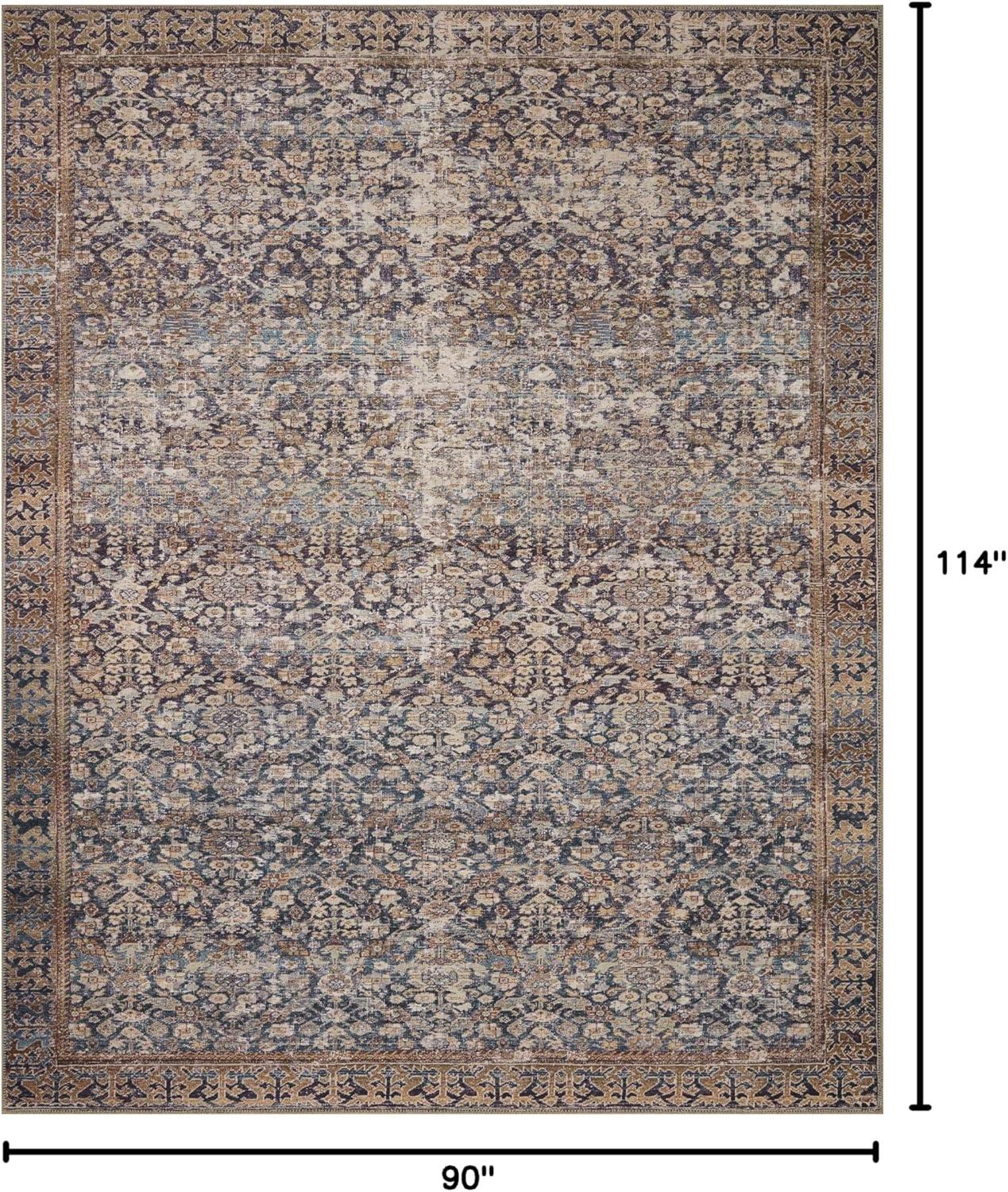 Amber Lewis x Loloi Georgie Denim / Spice Area Rug