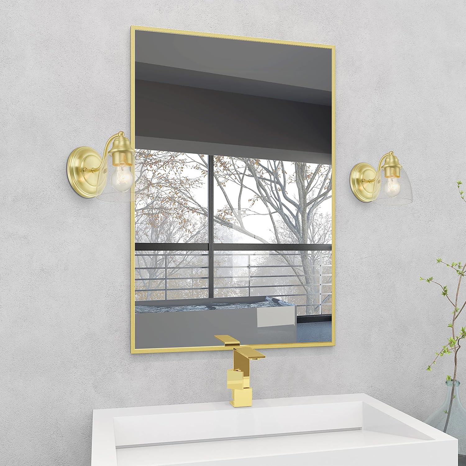 Livex Lighting Montgomery 1 - Light Vanity in  Satin Brass