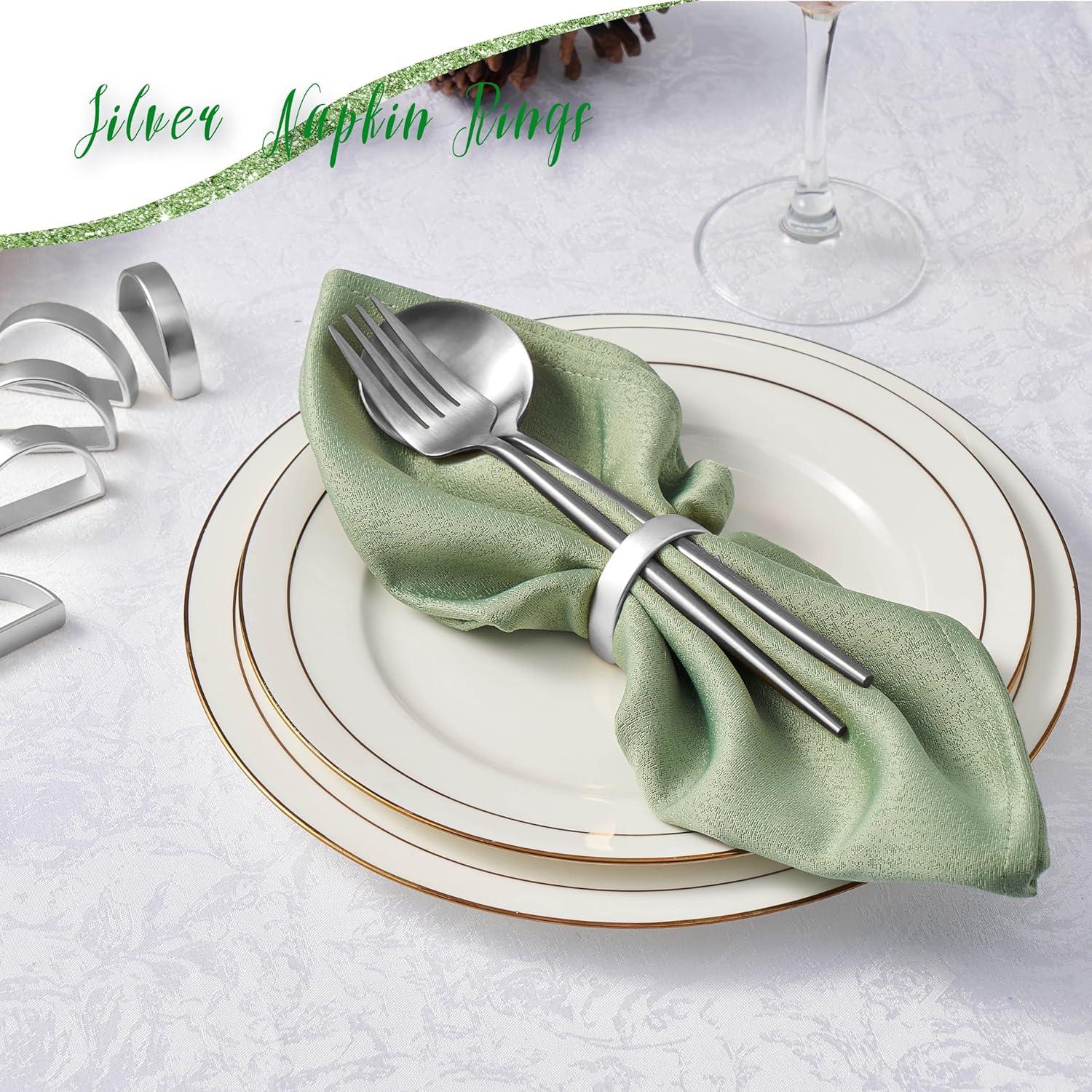unbranded 6 Pcs D Word Napkin Ring Restaurant Decorations Festival Banquet
