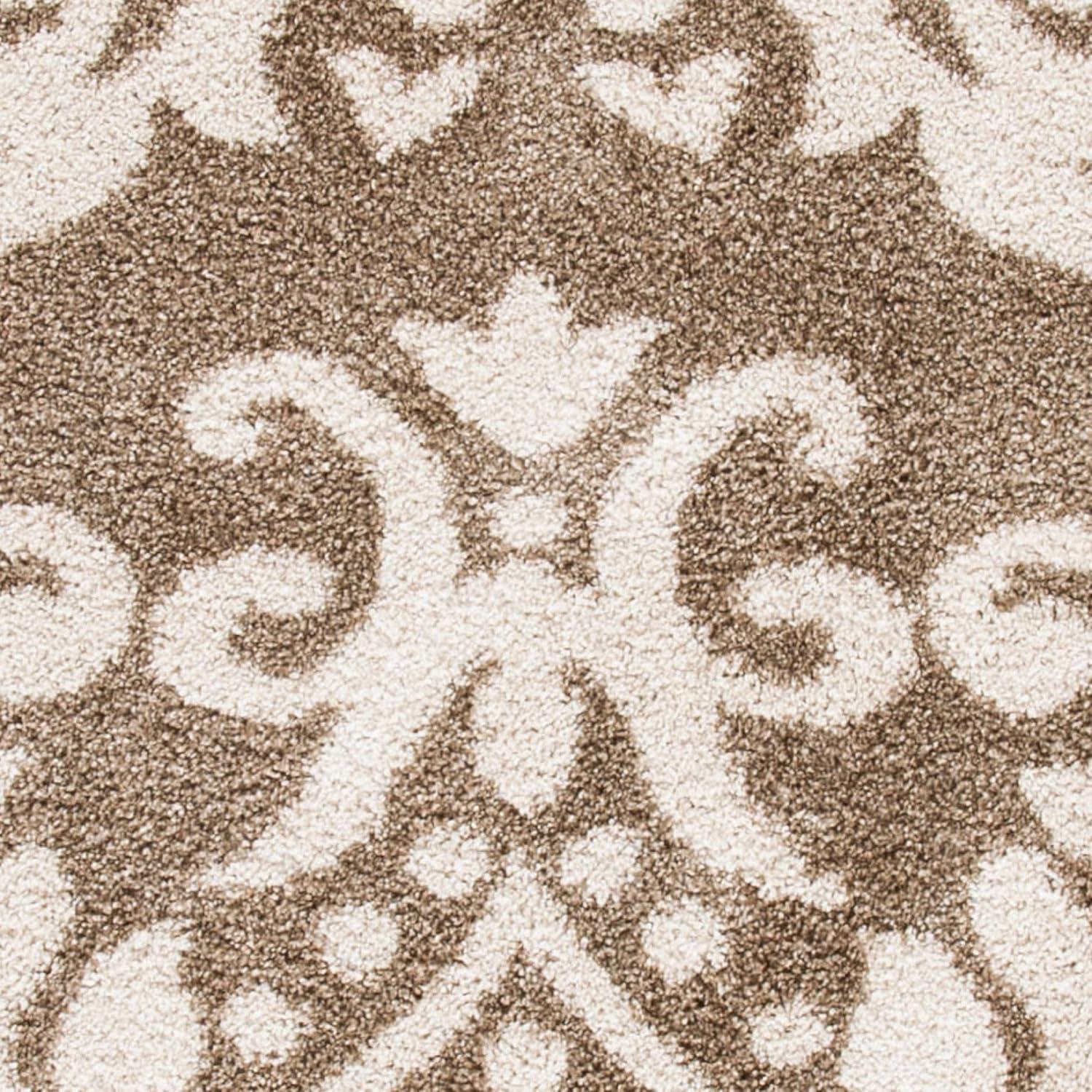 Florida Shag SG460 Power Loomed Indoor Accent Rug - Beige/Cream - 2'3"x4' - Safavieh